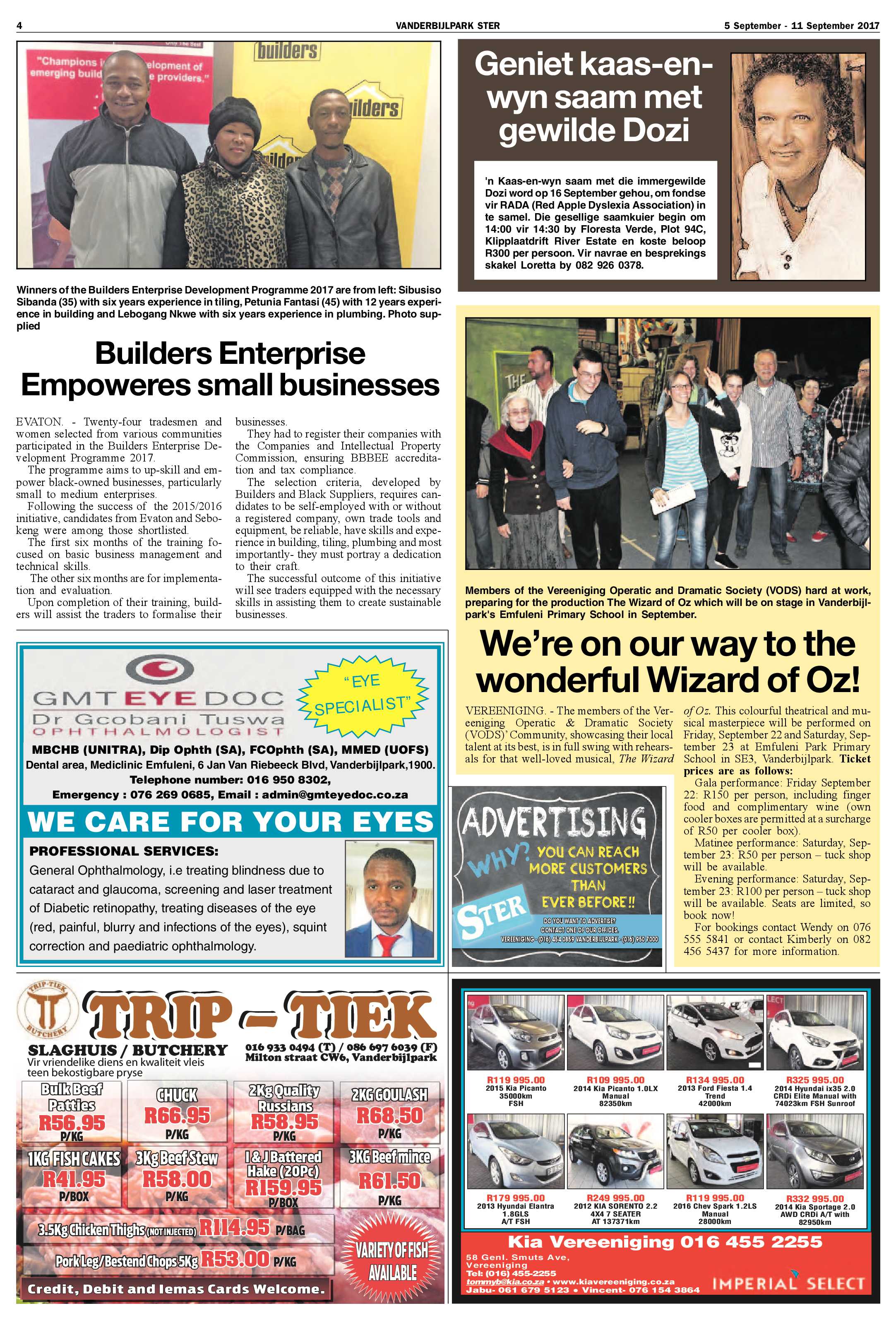 Vanderbijlpark Ster 5 – 11 September 2017 page 4