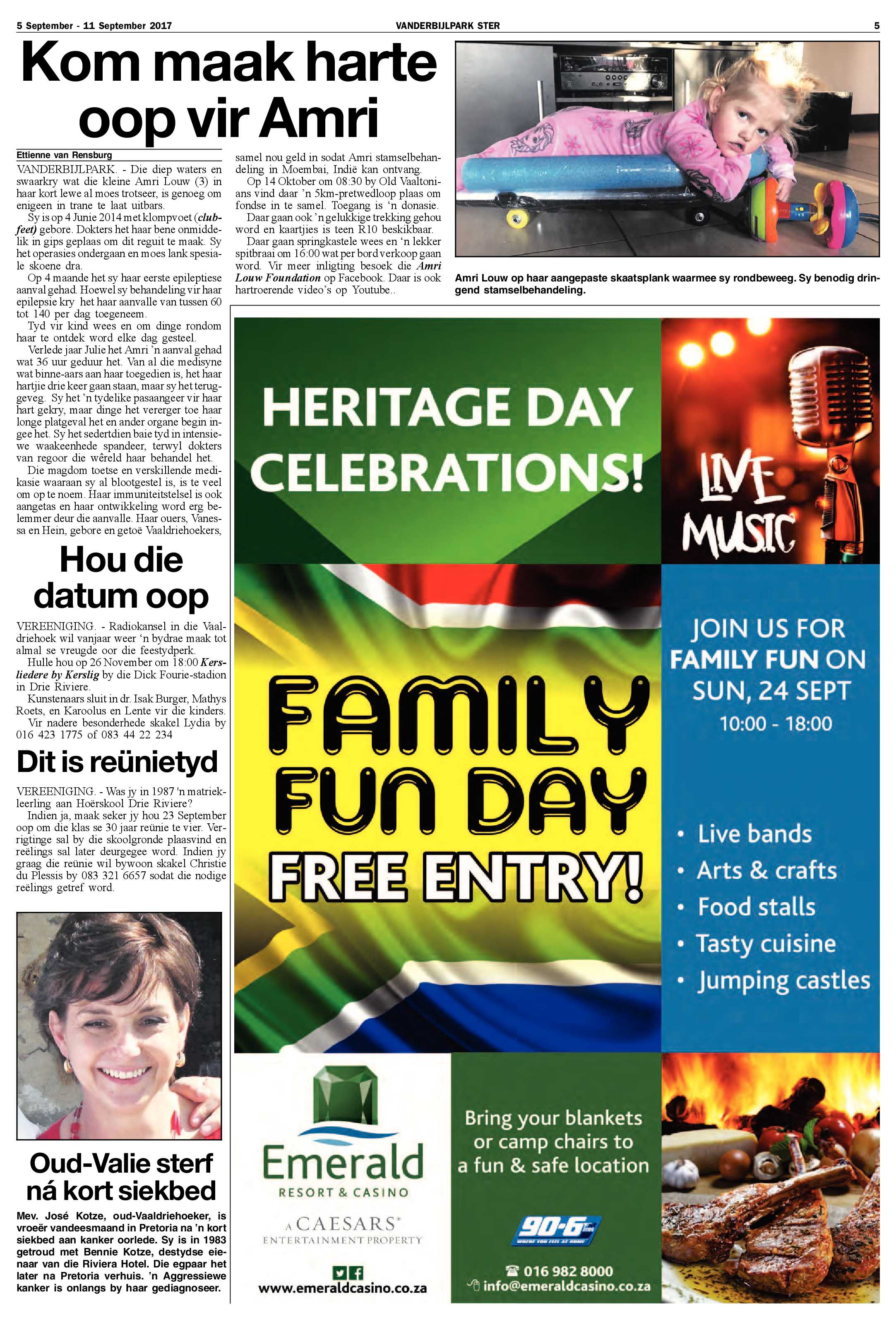 Vanderbijlpark Ster 5 – 11 September 2017 page 5