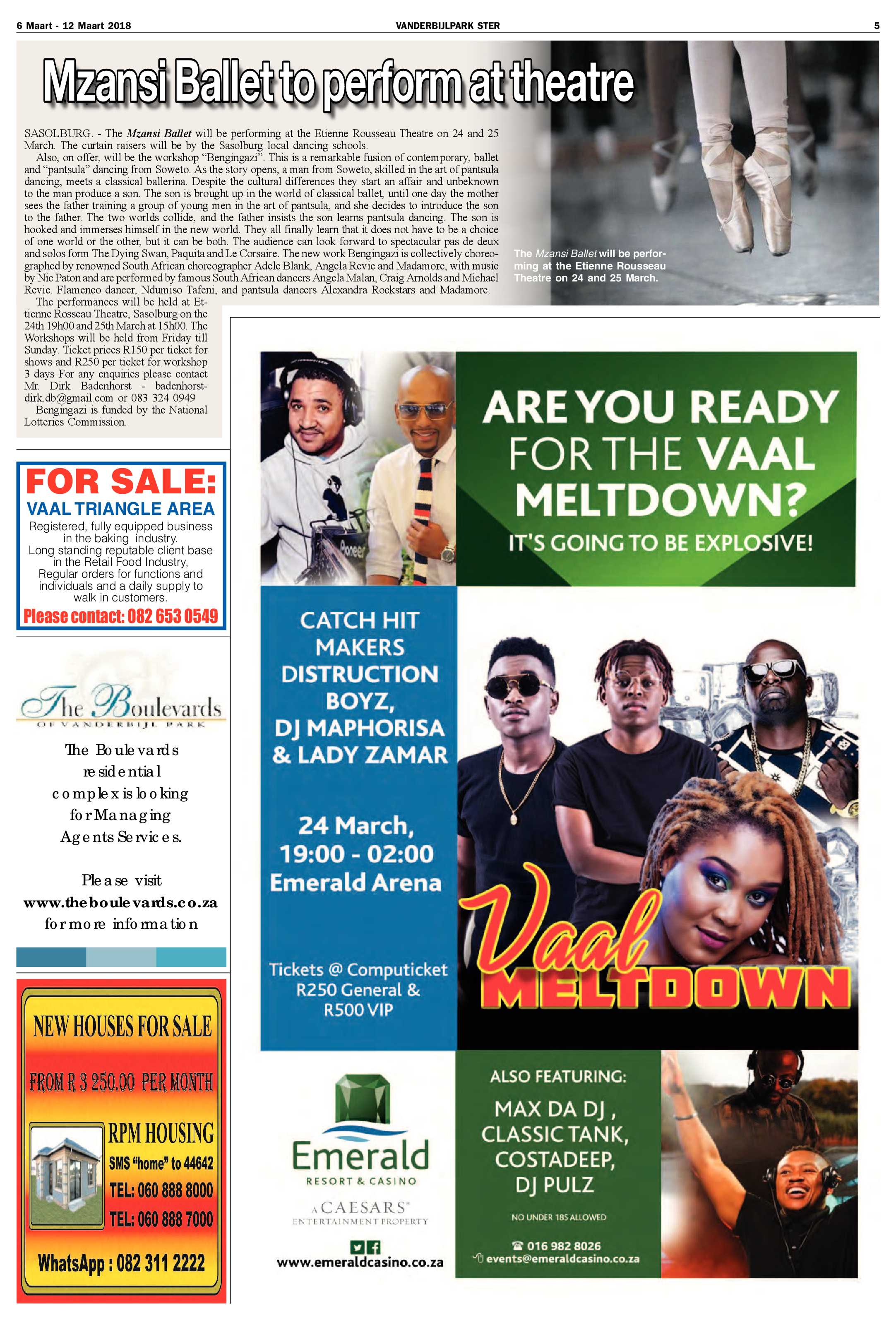 Vanderbijlpark Ster 6 – 12 Maart 2018 page 5