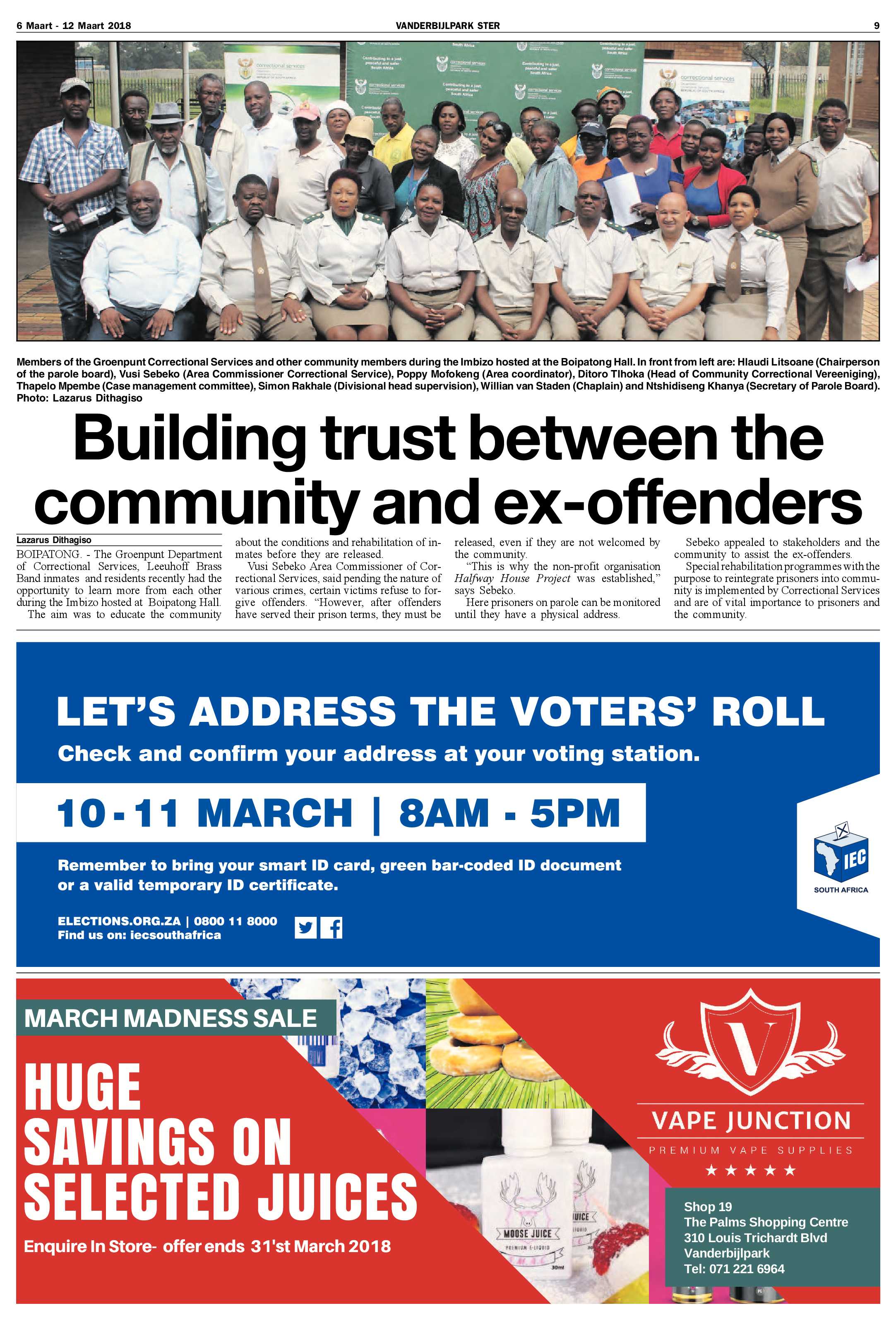 Vanderbijlpark Ster 6 – 12 Maart 2018 page 9