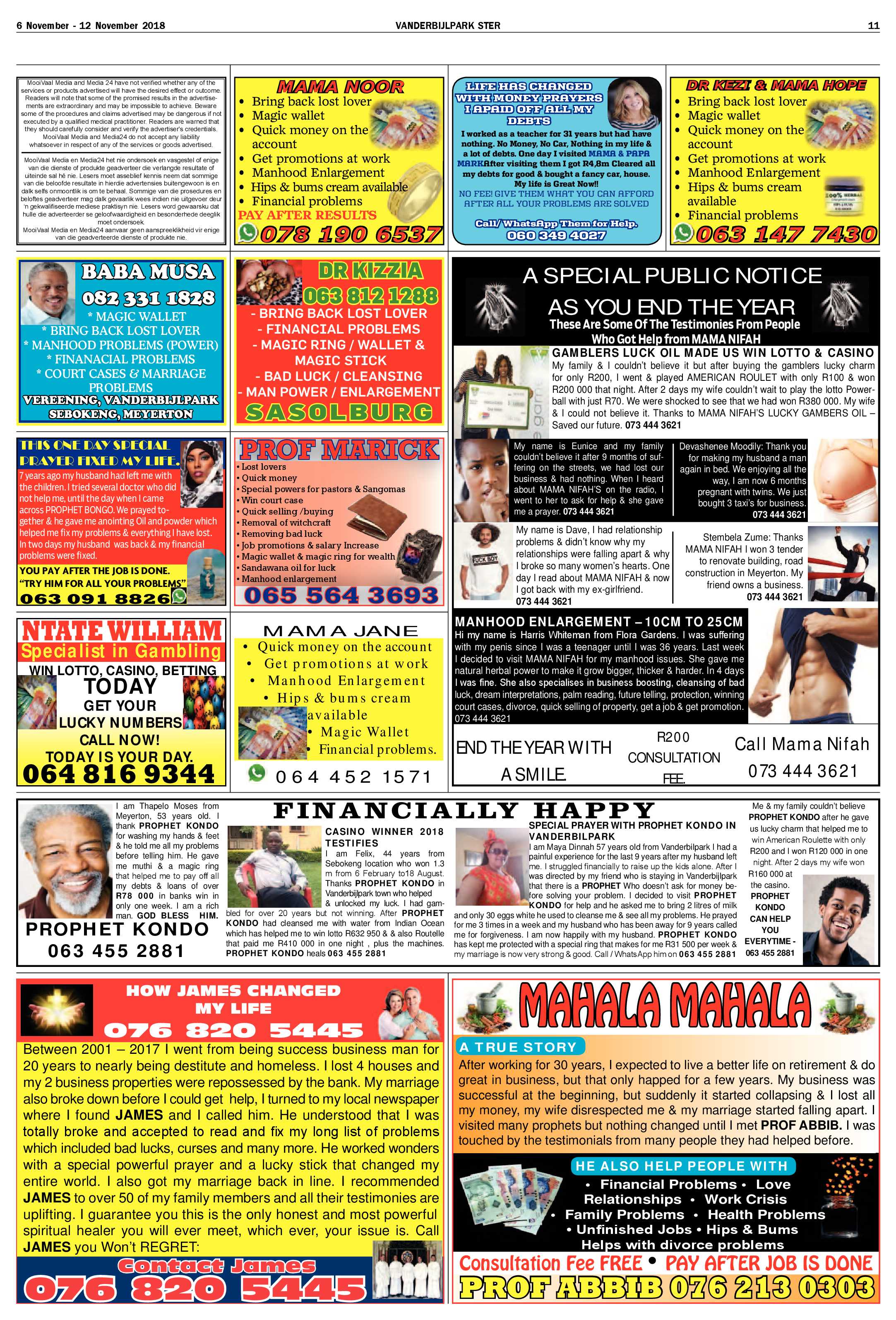 Vanderbijlpark Ster 6 – 12 November 2018 page 11