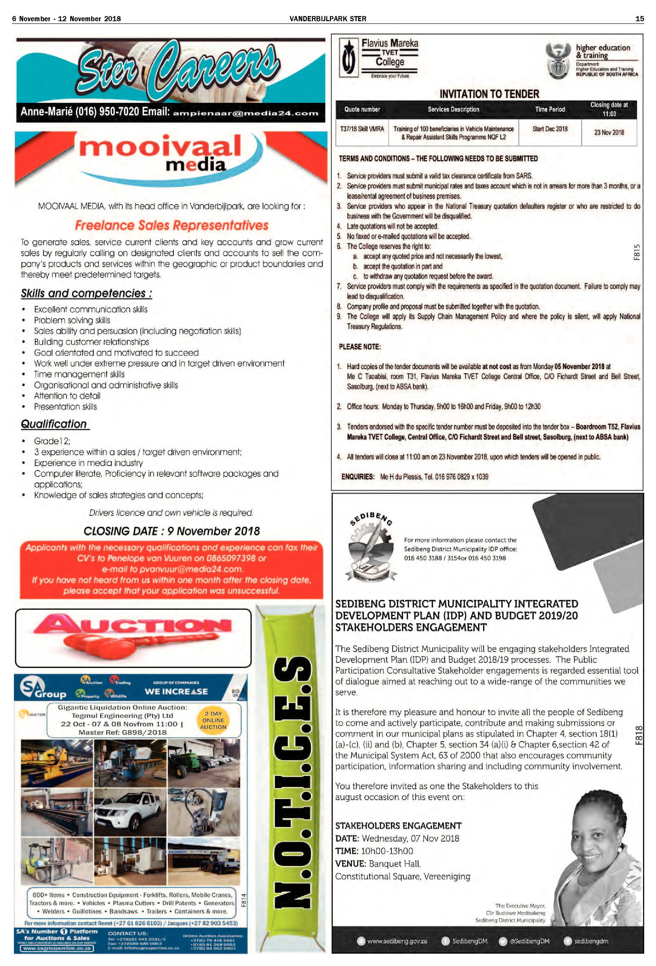 Vanderbijlpark Ster 6 – 12 November 2018 page 15