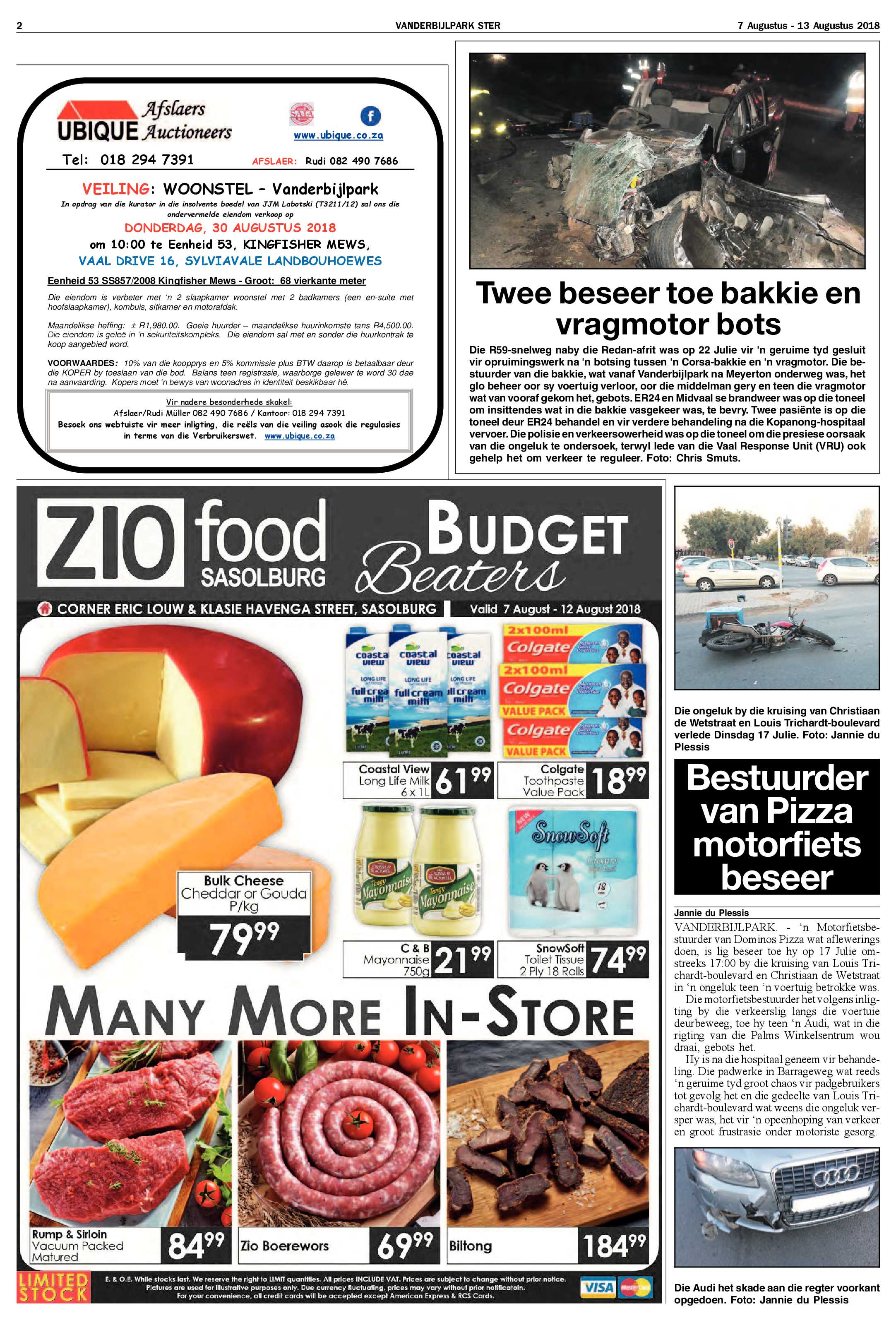 Vanderbijlpark Ster 7 – 13 Augustus 2018 page 2