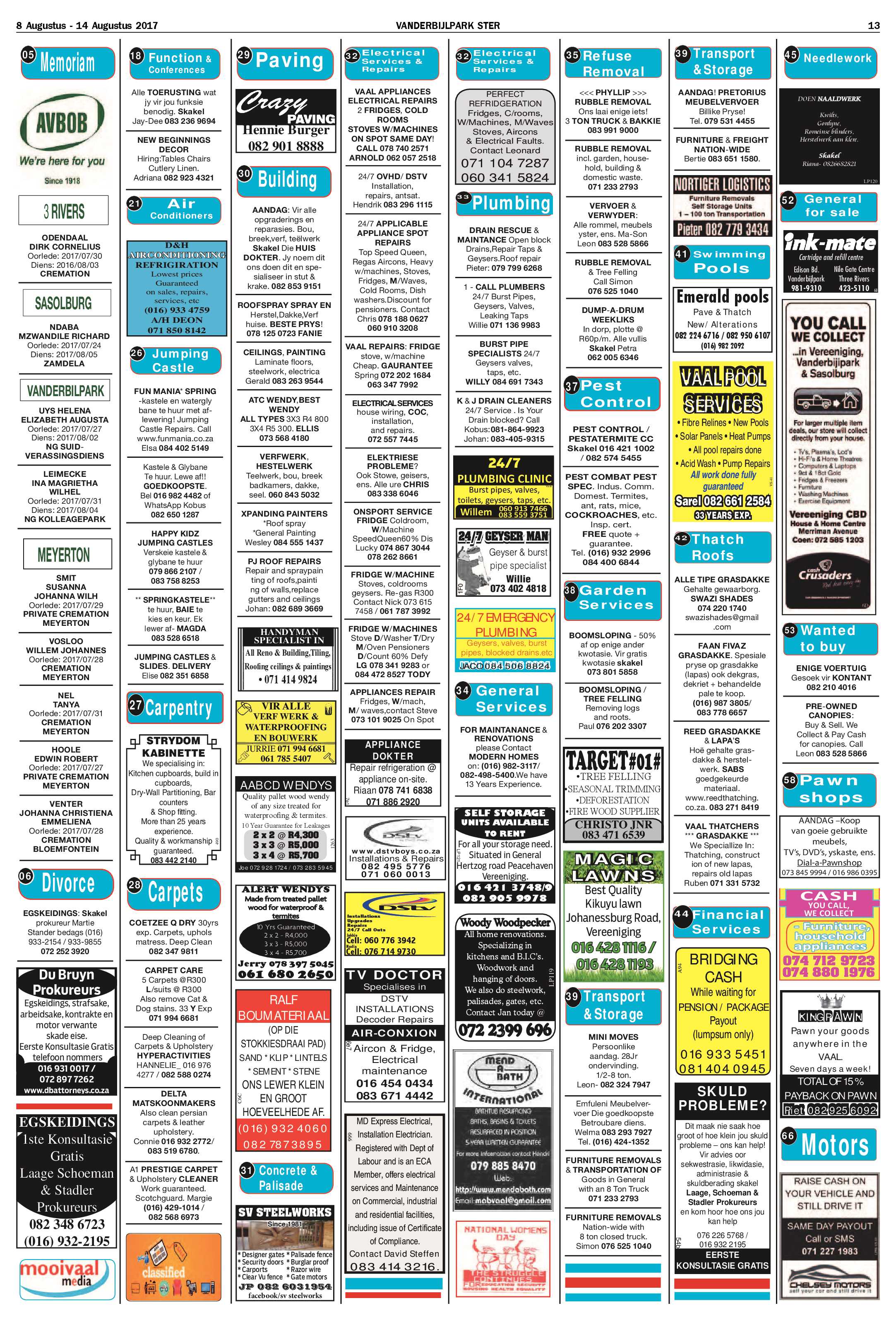 Vanderbijlpark Ster 8 – 14 Augustus 2017 page 13