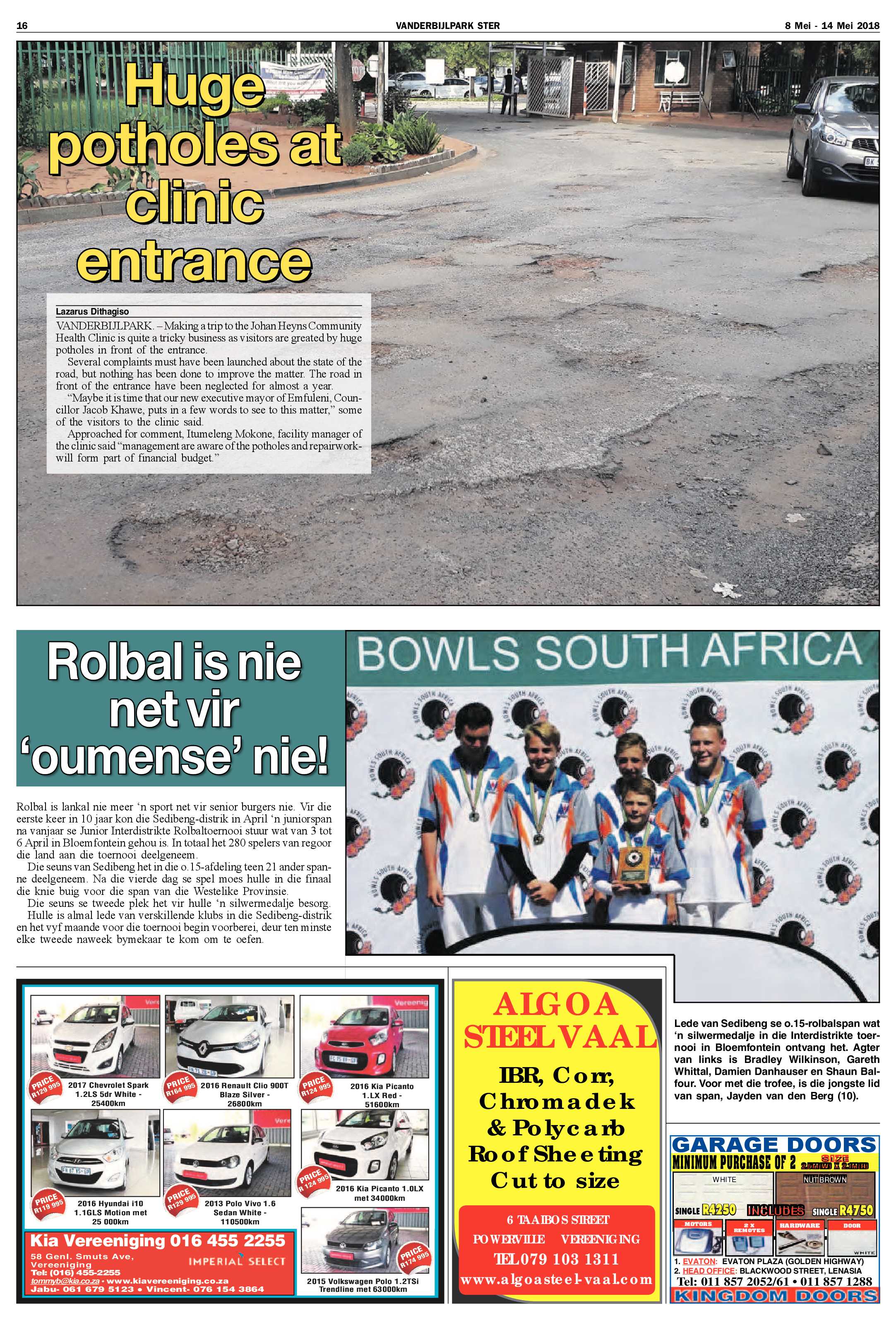 Vanderbijlpark Ster 8 – 14 Mei 2018 page 16