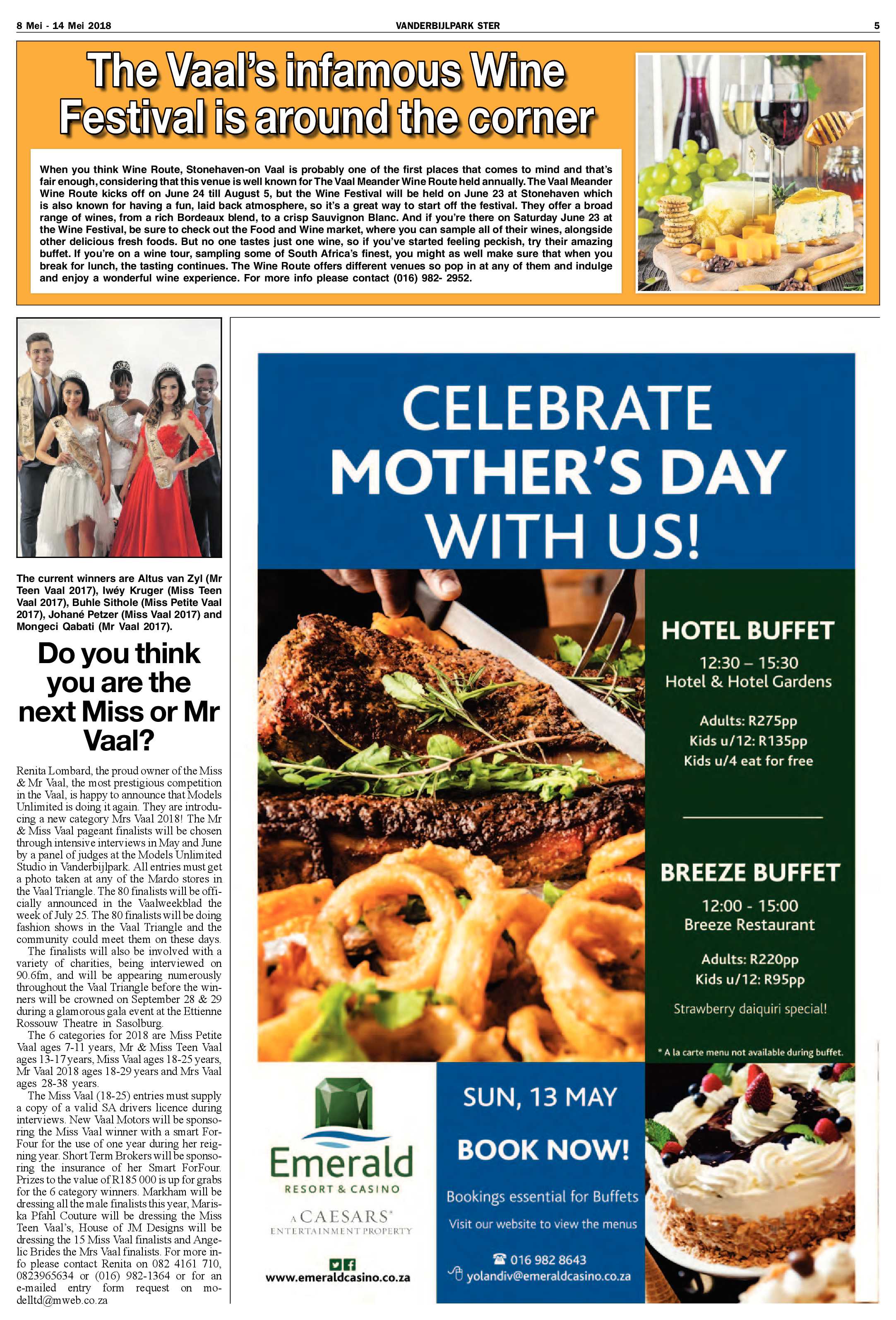 Vanderbijlpark Ster 8 – 14 Mei 2018 page 5