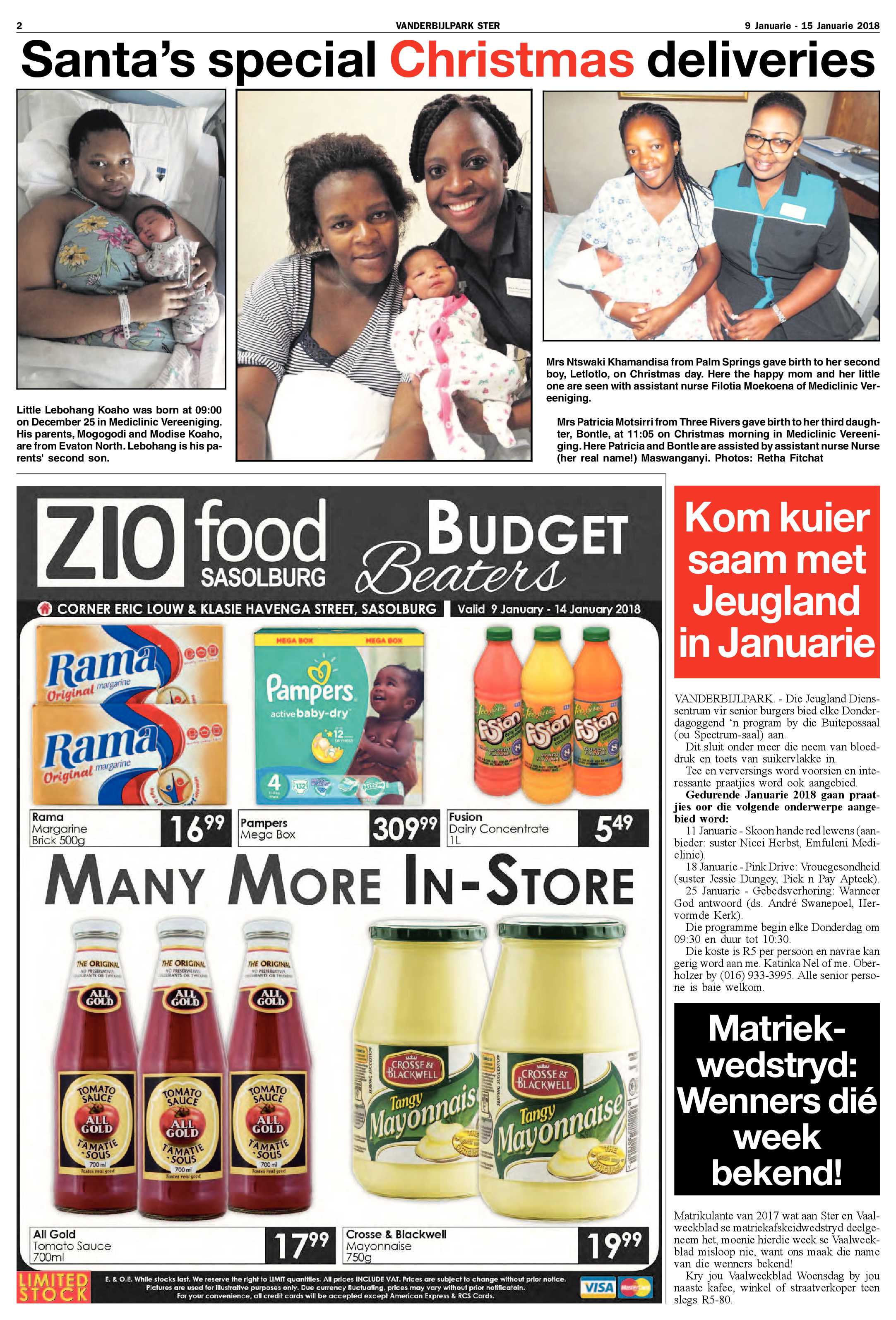 Vanderbijlpark Ster 9 – 15 Januarie 2018 page 2