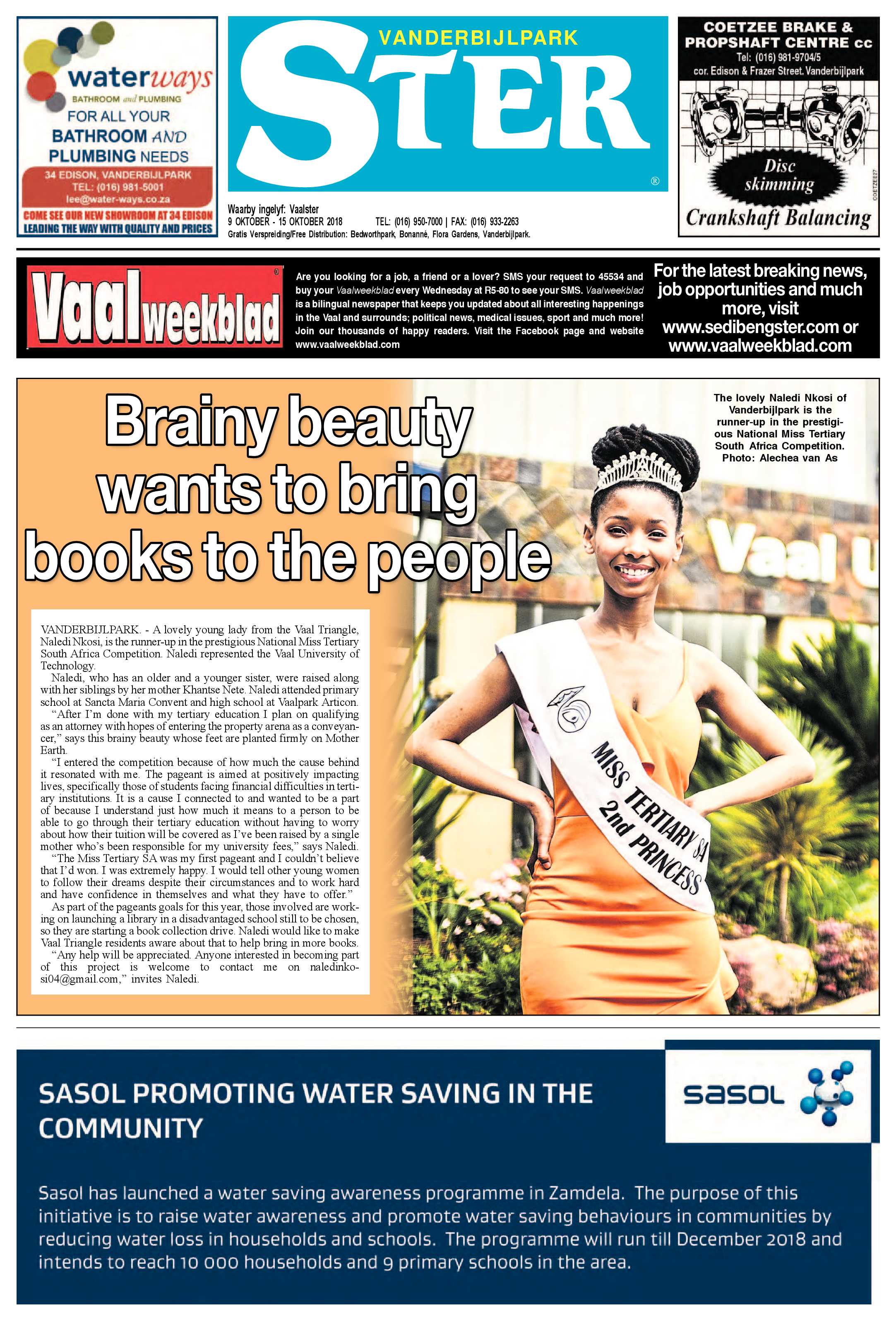 Vanderbijlpark Ster 9 – 15 Oktober 2018 page 1