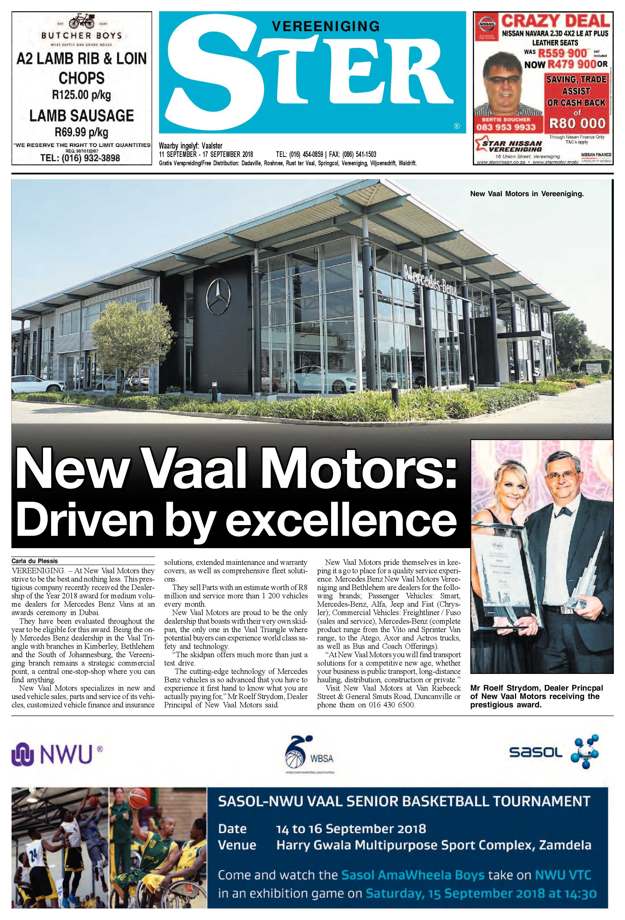 Vereeniging 11 – 17 September 2018 page 1