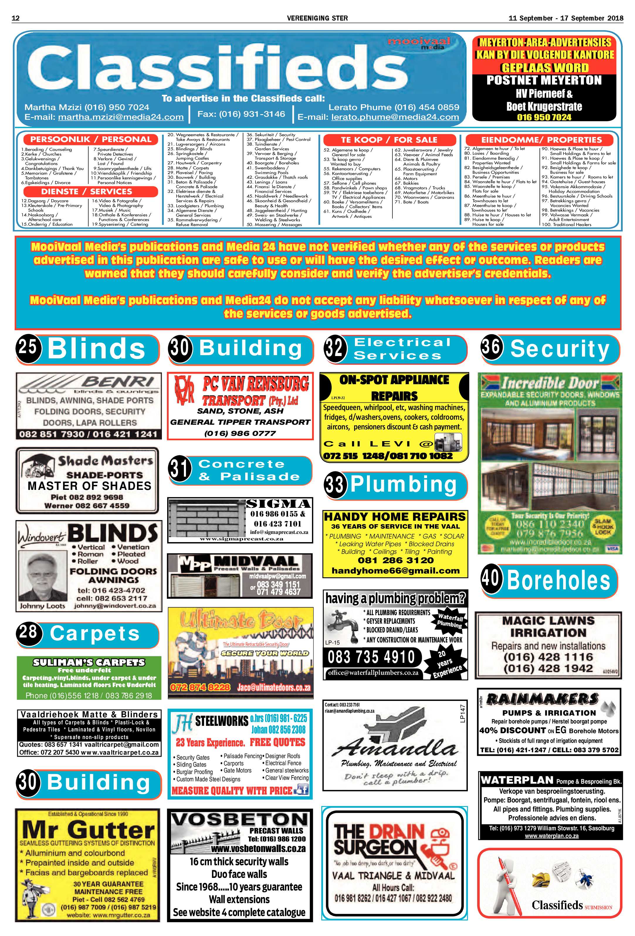 Vereeniging 11 – 17 September 2018 page 12