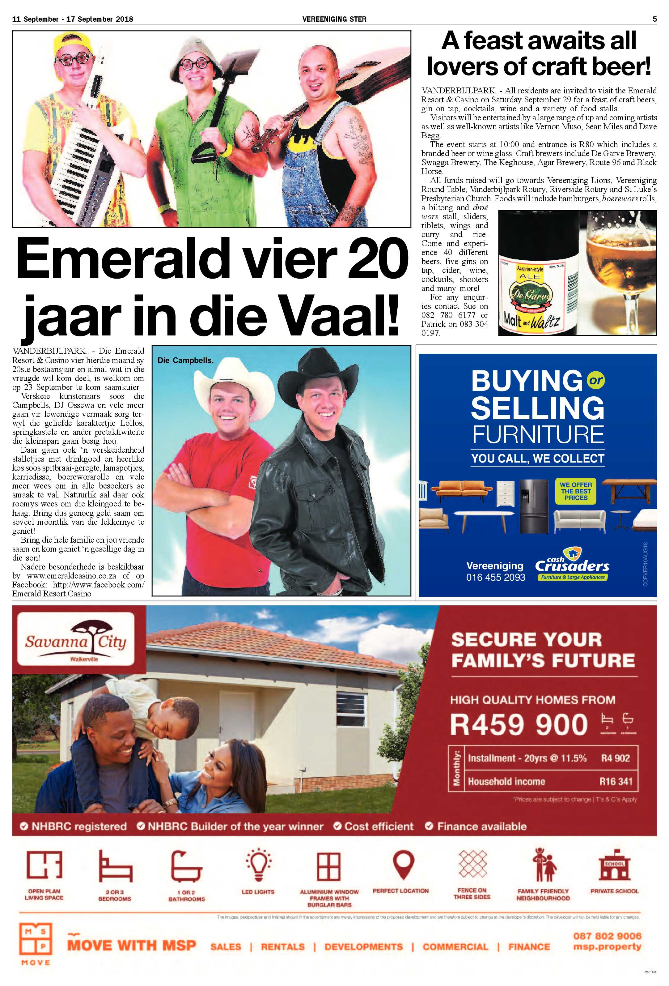 Vereeniging 11 – 17 September 2018 page 5