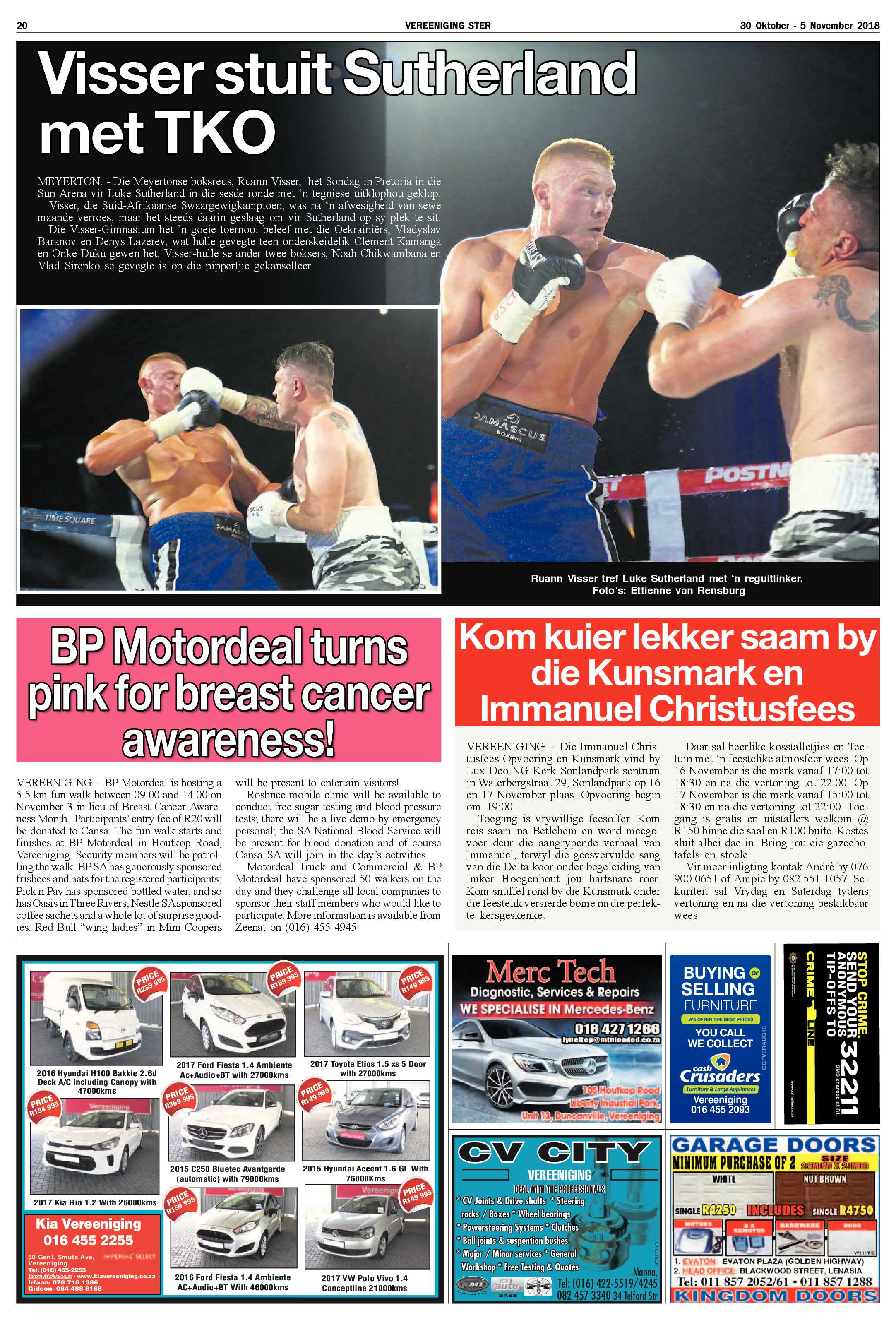 Vereeniging 30 Oktober – 5 November 2018 page 20