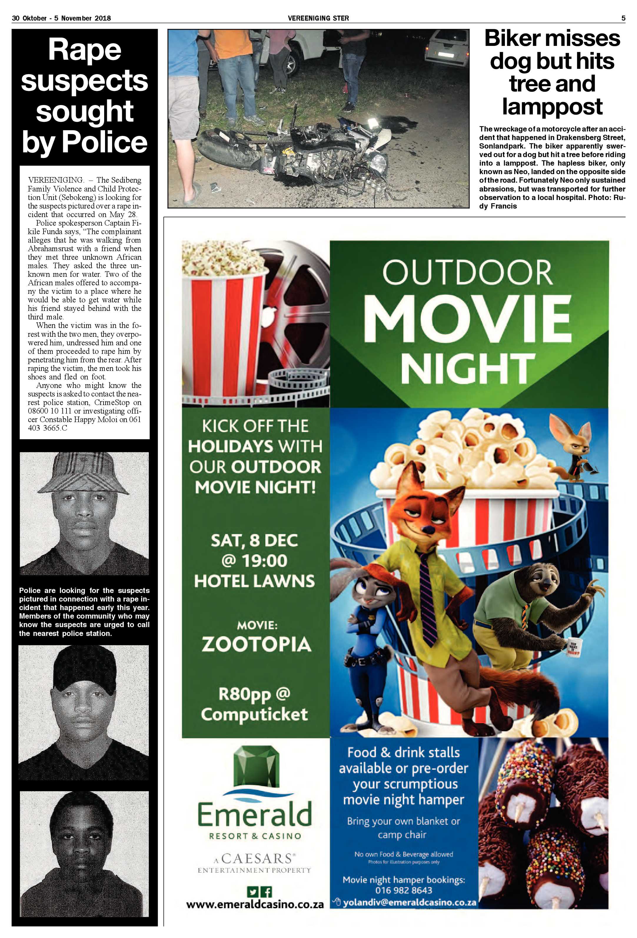 Vereeniging 30 Oktober – 5 November 2018 page 5