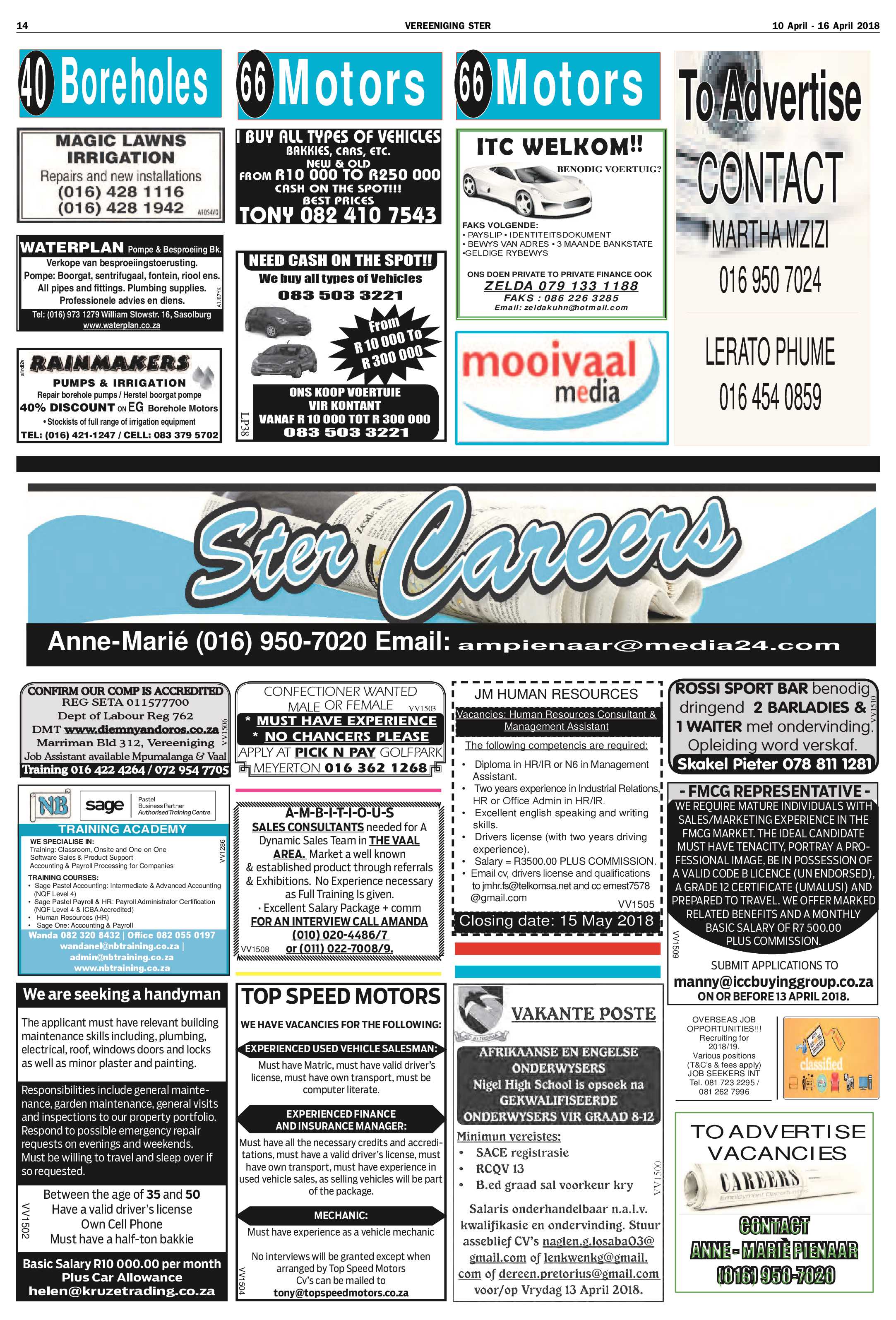 Vereeniging Ster 10 – 16 April 2018 page 14