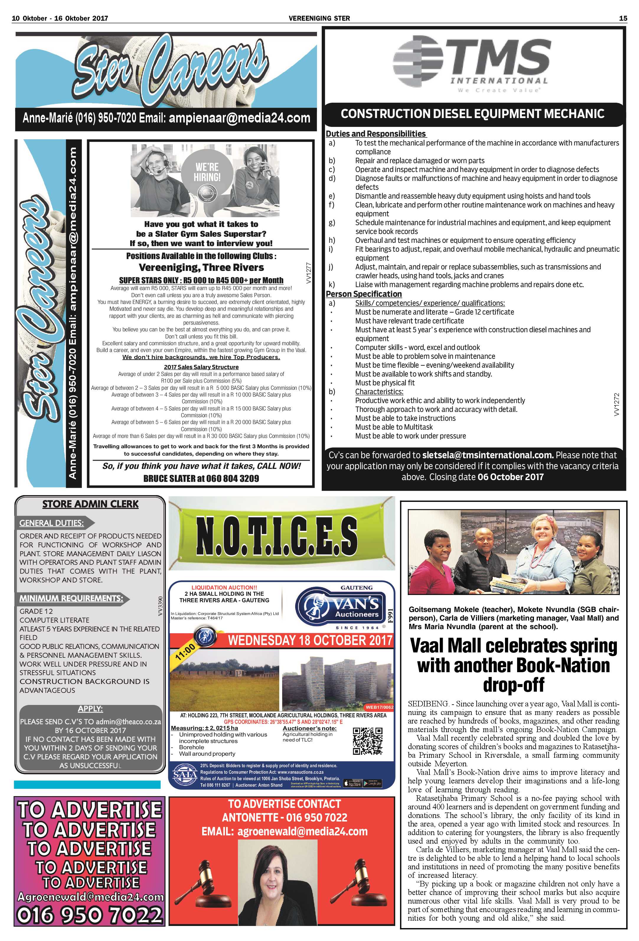 Vereeniging Ster 10 – 16 Oktober 2017 page 15