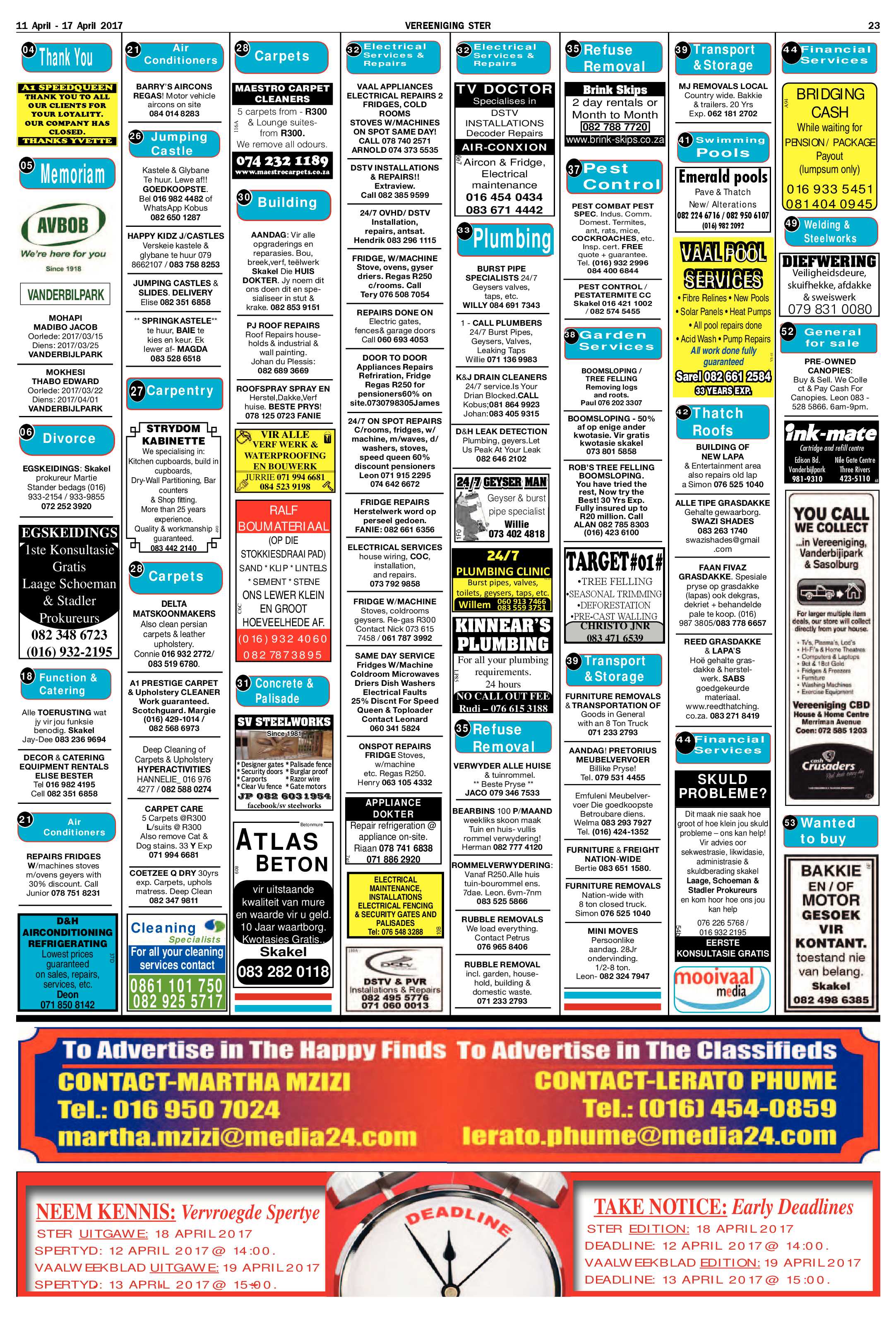 Vereeniging Ster 11 – 17 April 2017 page 23