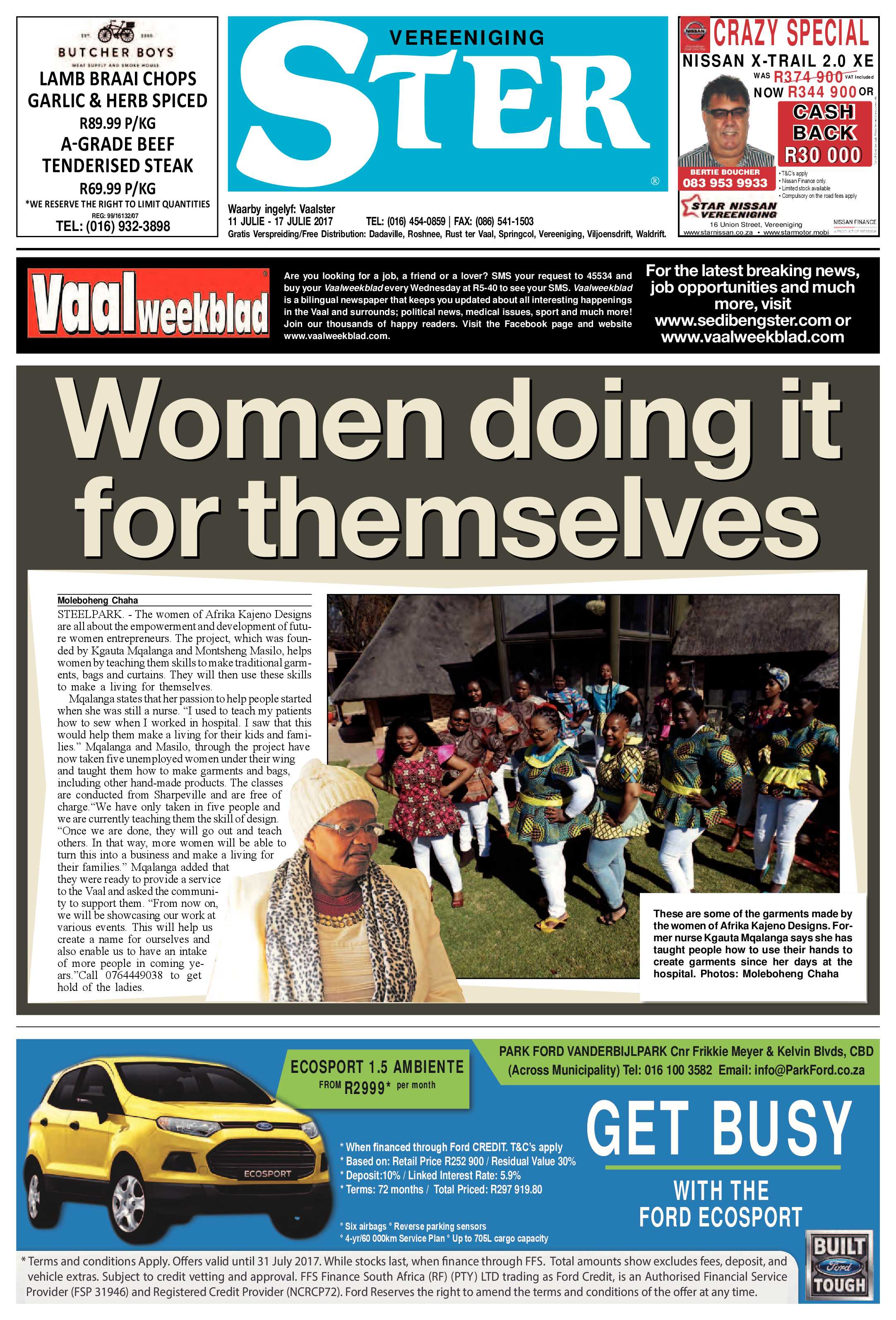 Vereeniging Ster 11 – 17 Julie 2017 page 1