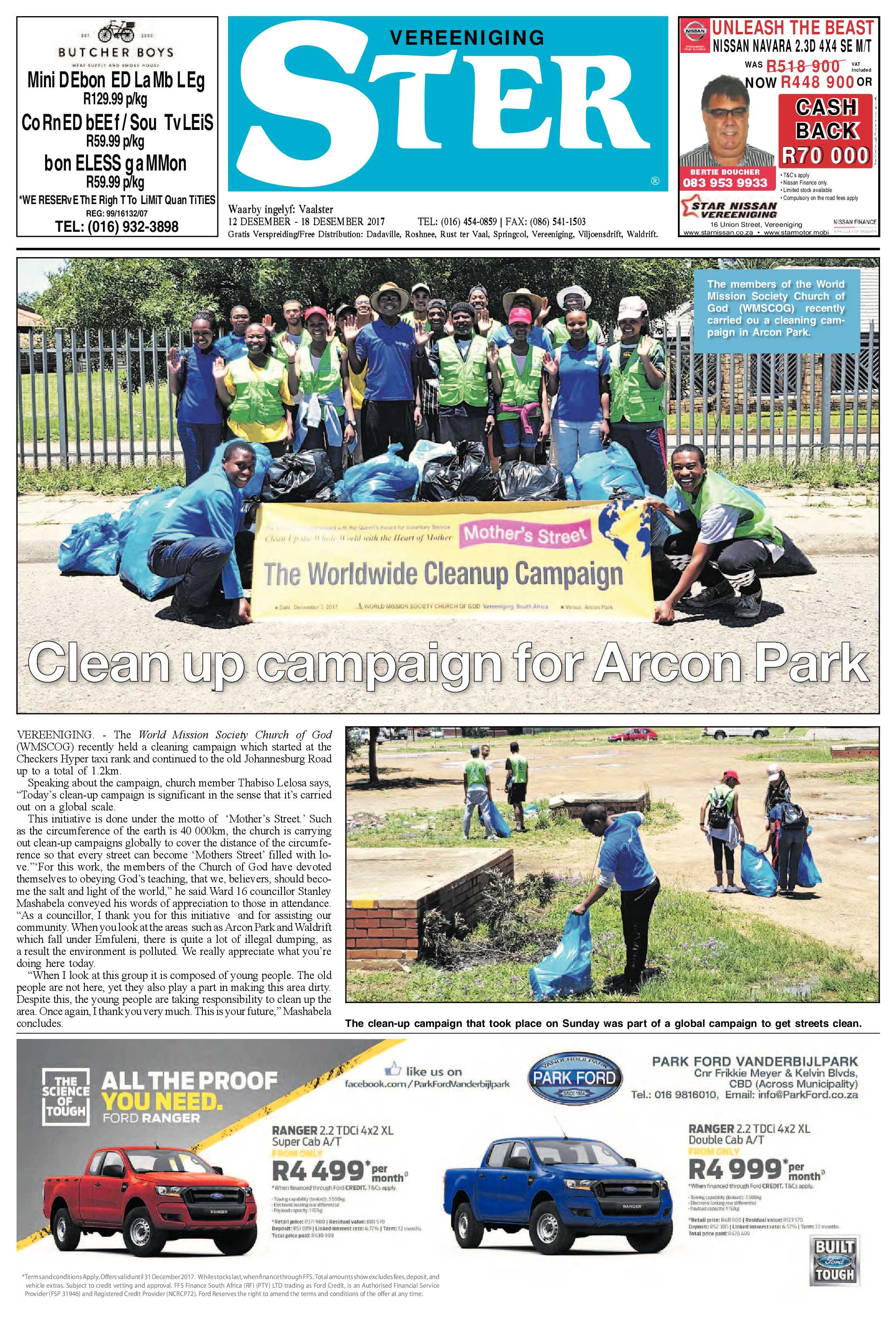 Vereeniging Ster 12 – 18 Desember 2017 page 1