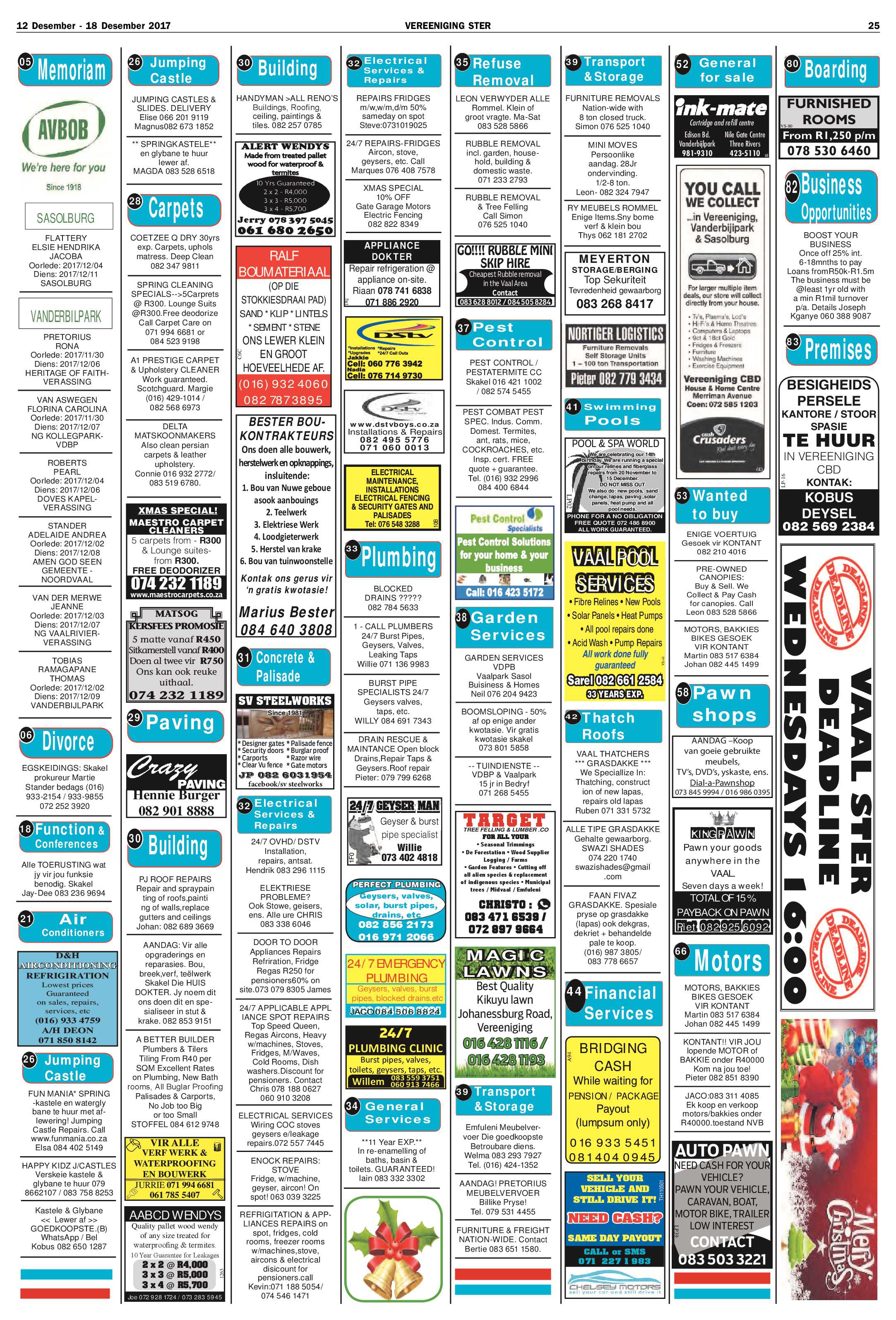 Vereeniging Ster 12 – 18 Desember 2017 page 25