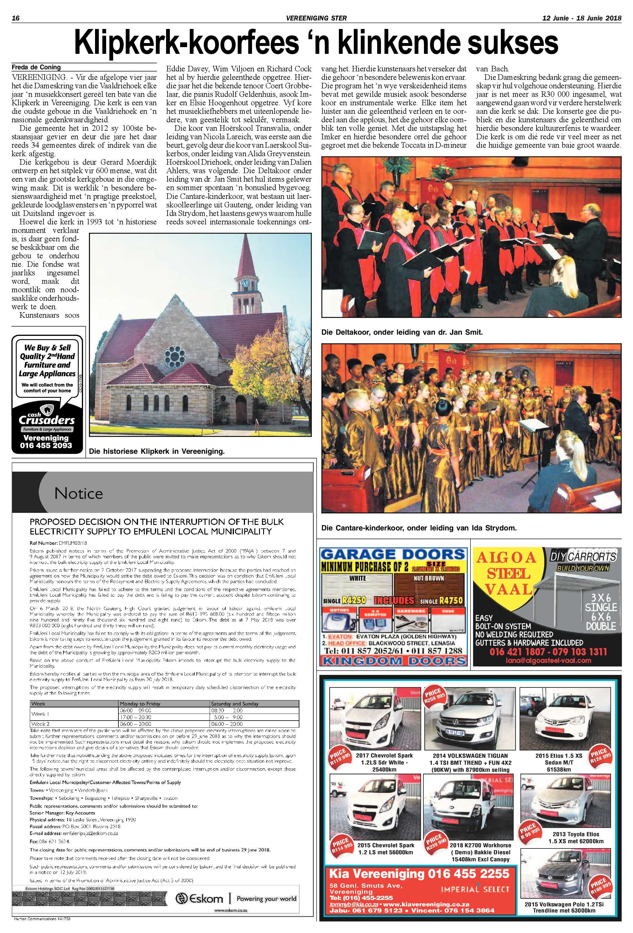 Vereeniging Ster 12 – 18 Junie 2018 page 16