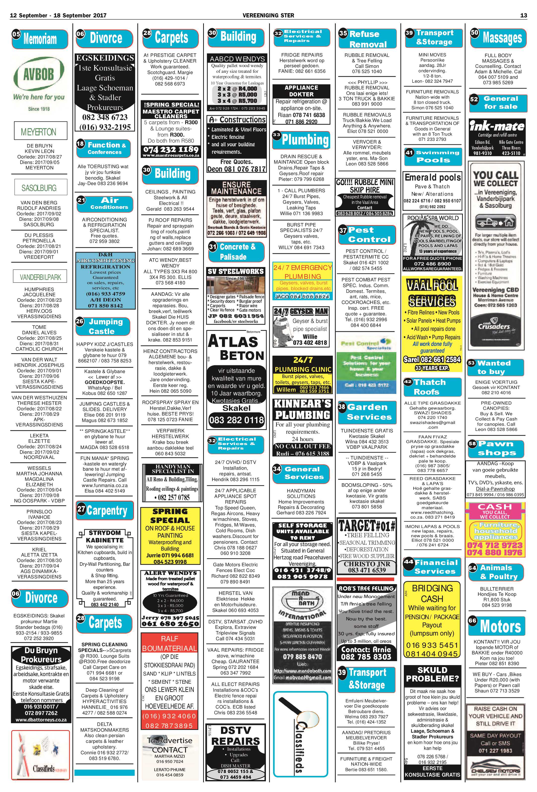 Vereeniging Ster 12 – 18 September 2017 page 13