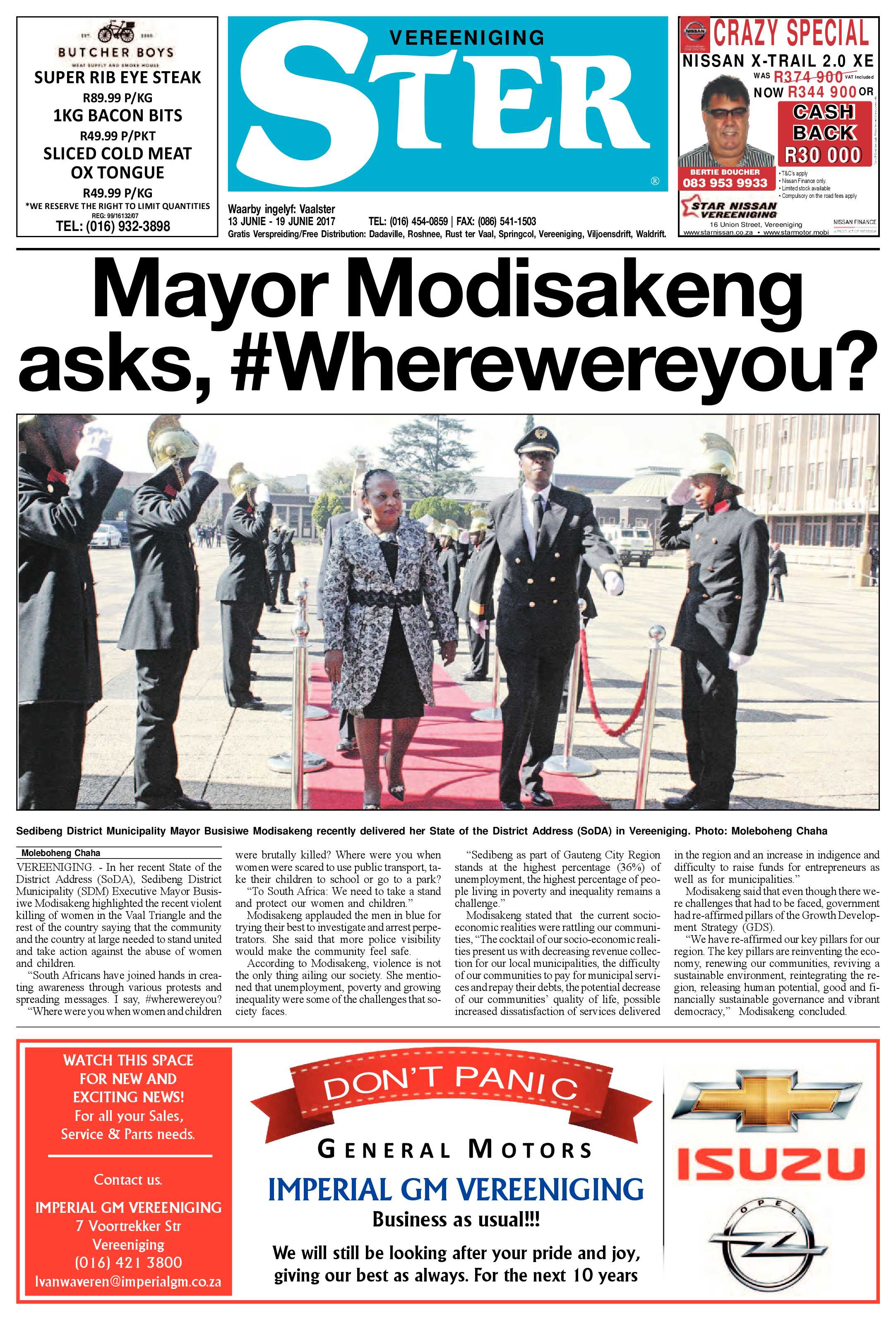 Vereeniging Ster 13 – 19 Junie 2017 page 1