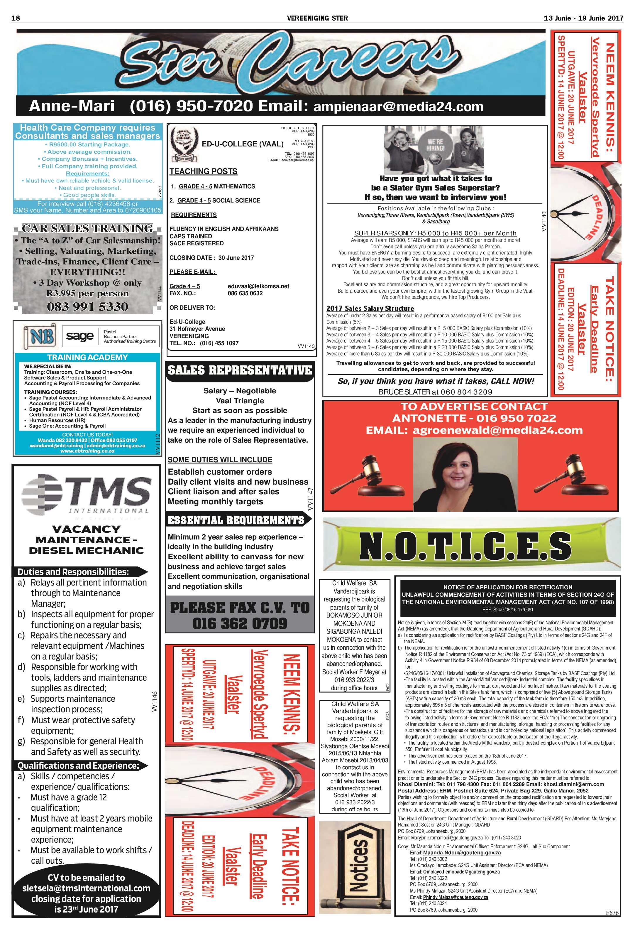 Vereeniging Ster 13 – 19 Junie 2017 page 18