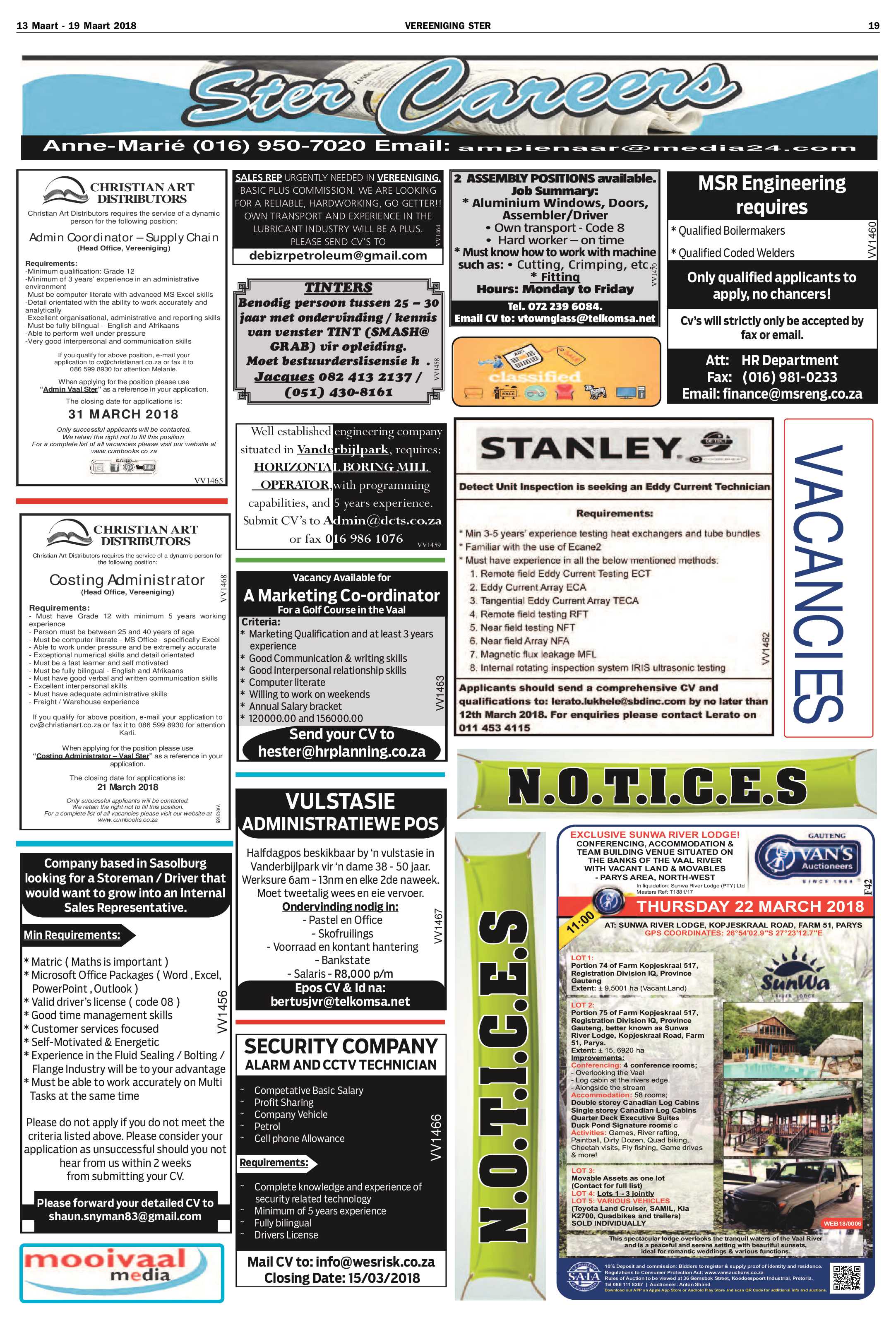 Vereeniging Ster 13 – 19 Maart 2018 page 19