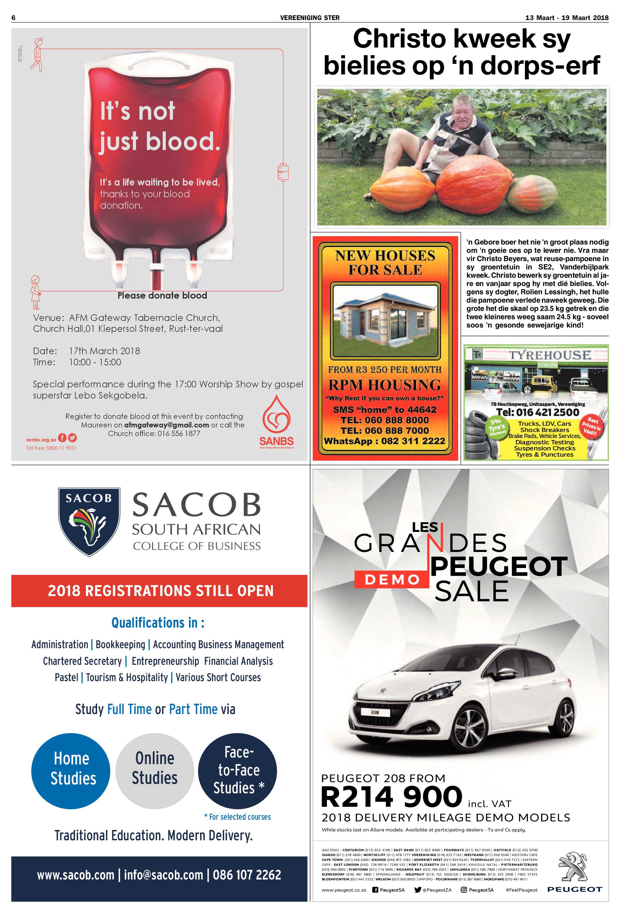 Vereeniging Ster 13 – 19 Maart 2018 page 6