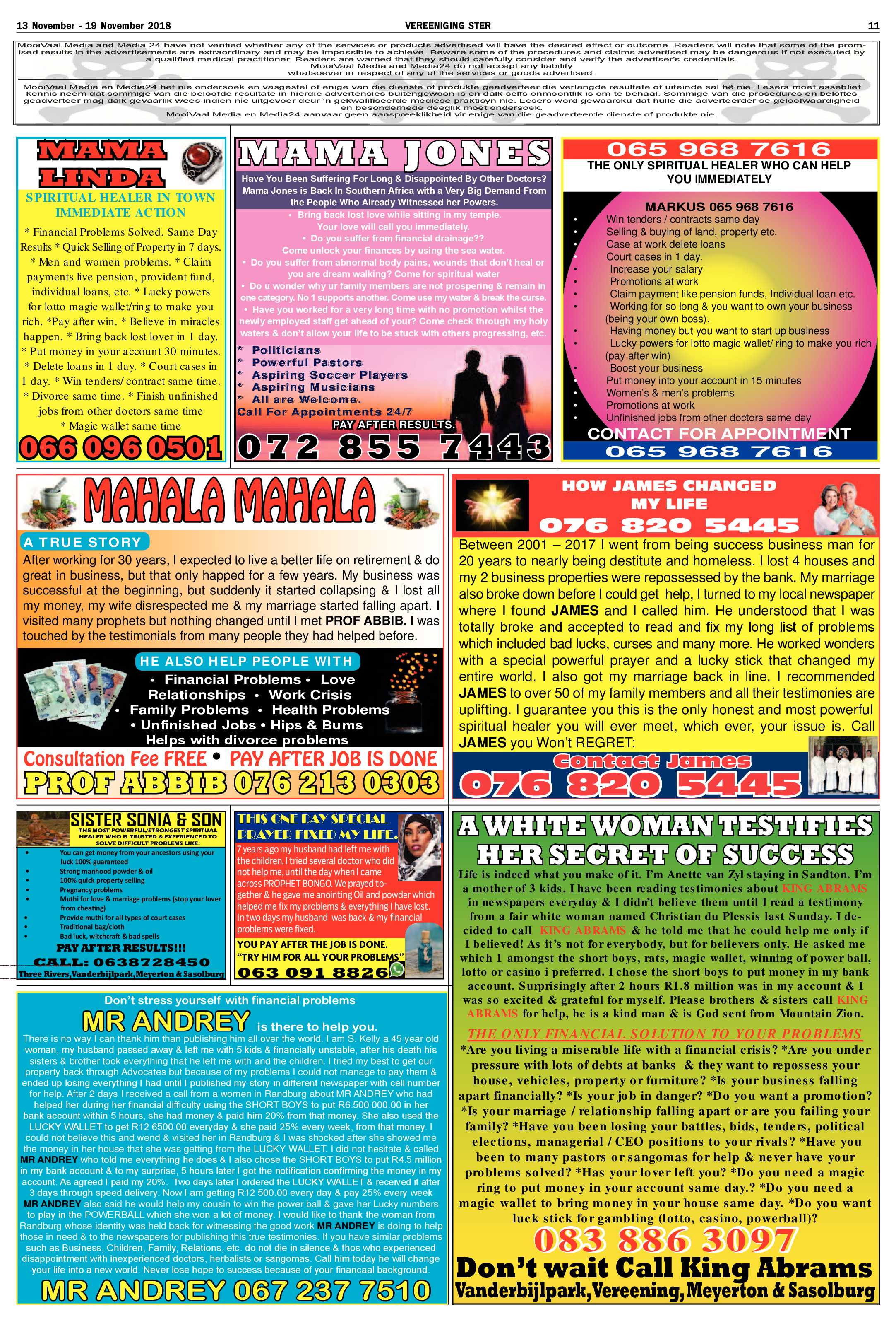 Vereeniging Ster 13 – 19 November 2018 page 11