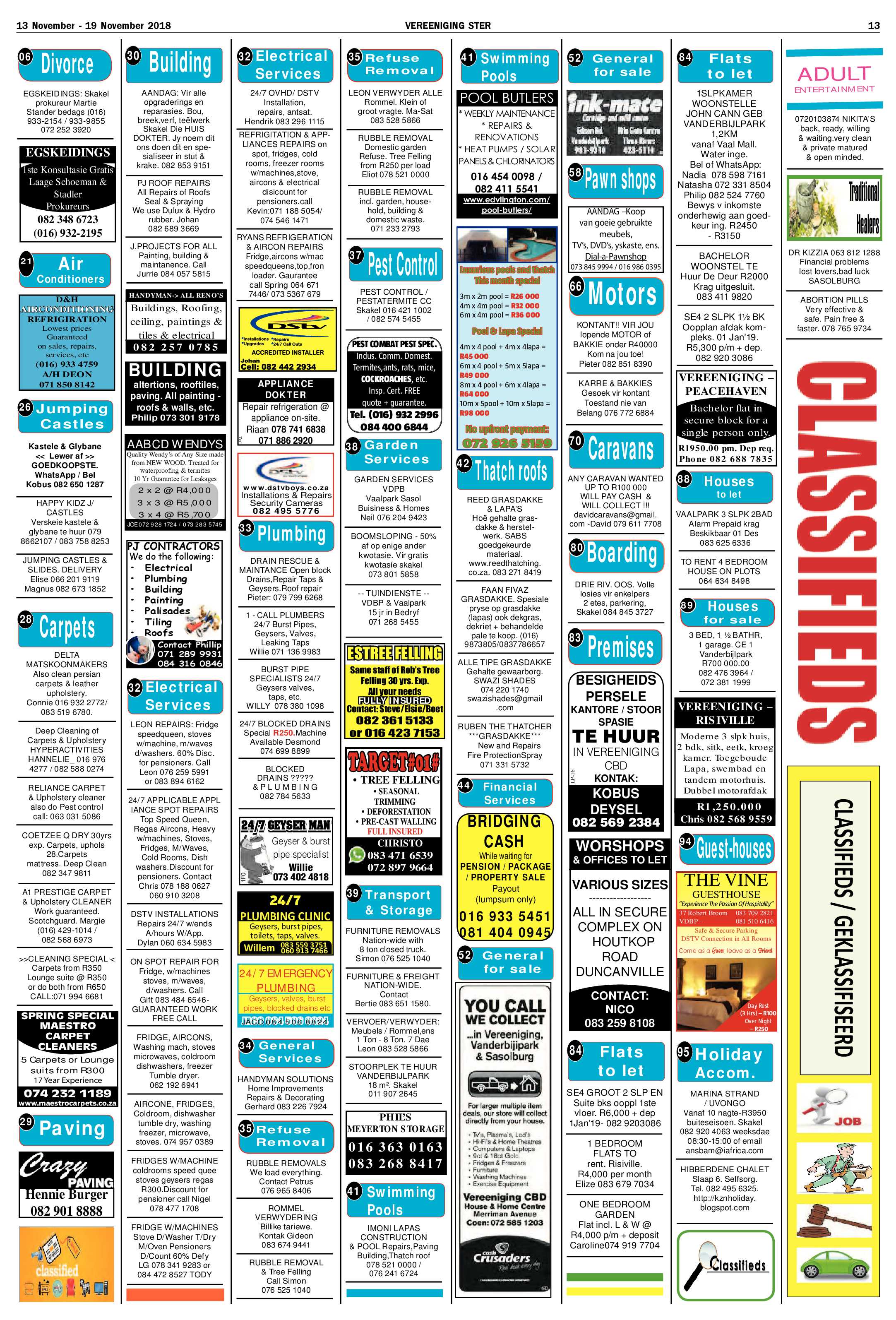 Vereeniging Ster 13 – 19 November 2018 page 13