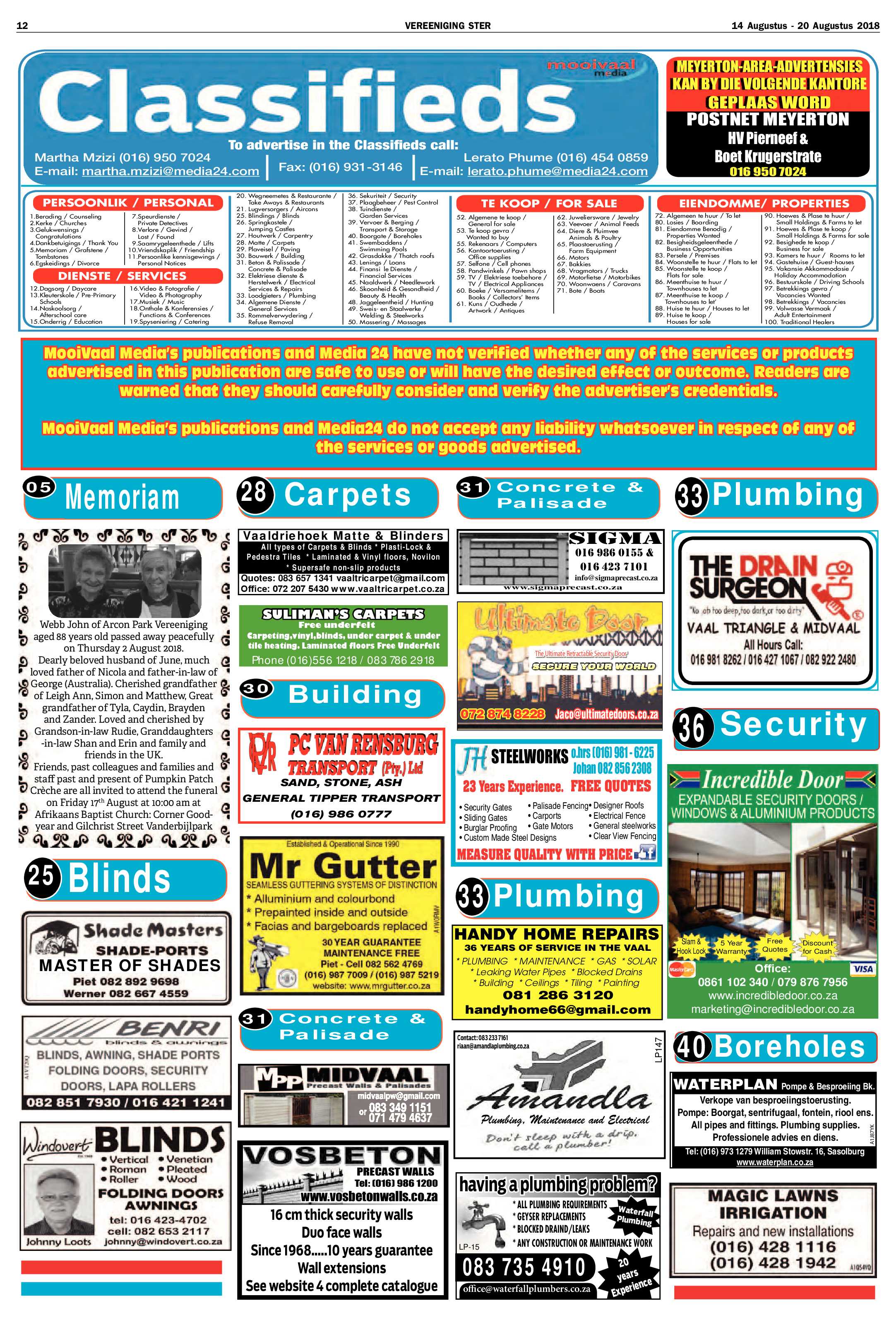 Vereeniging Ster 14 – 20 Augustus 2018 page 12