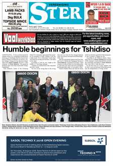 Vereeniging Ster 14 – 20 Augustus 2018