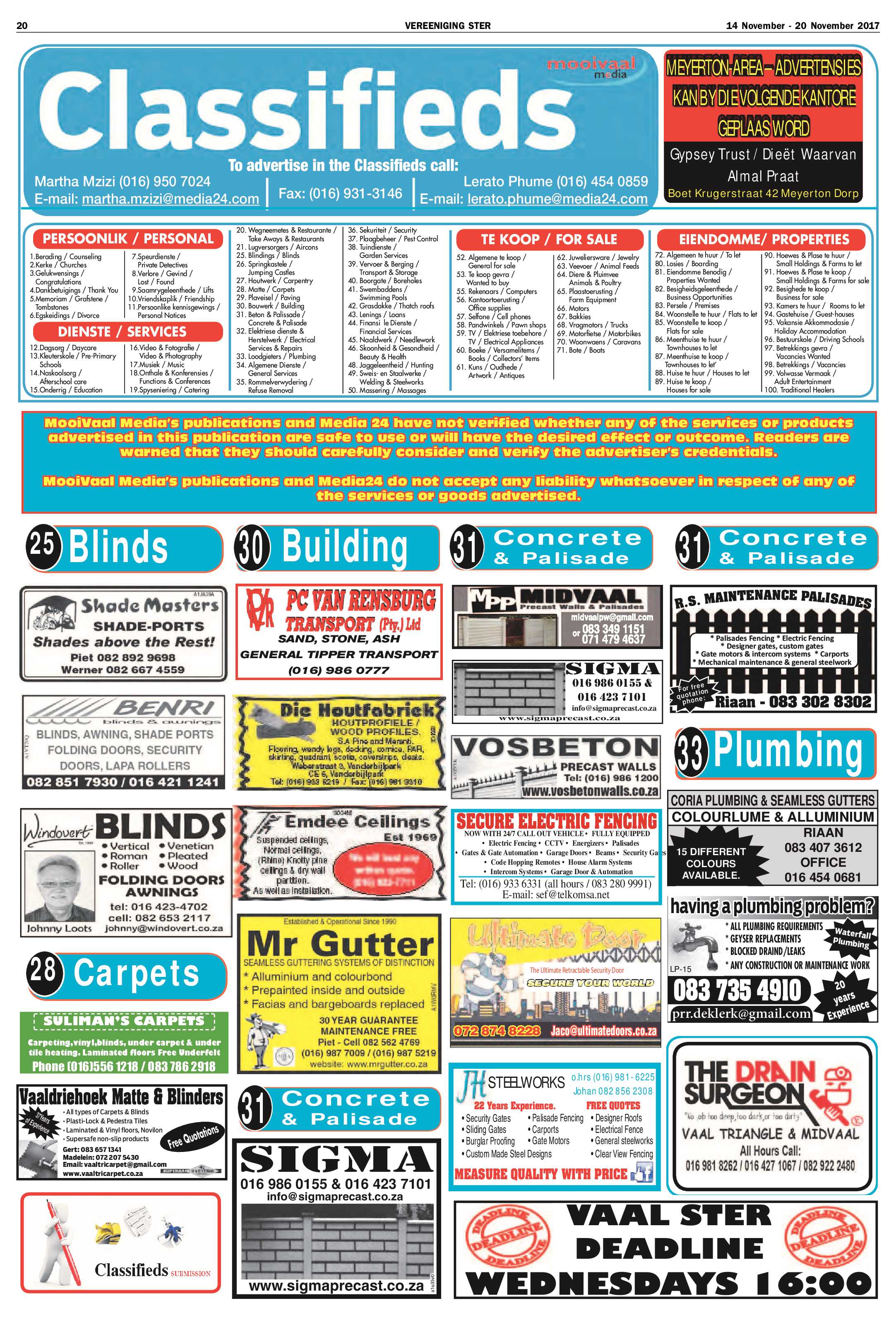 Vereeniging Ster 14 – 20 November 2017 page 20