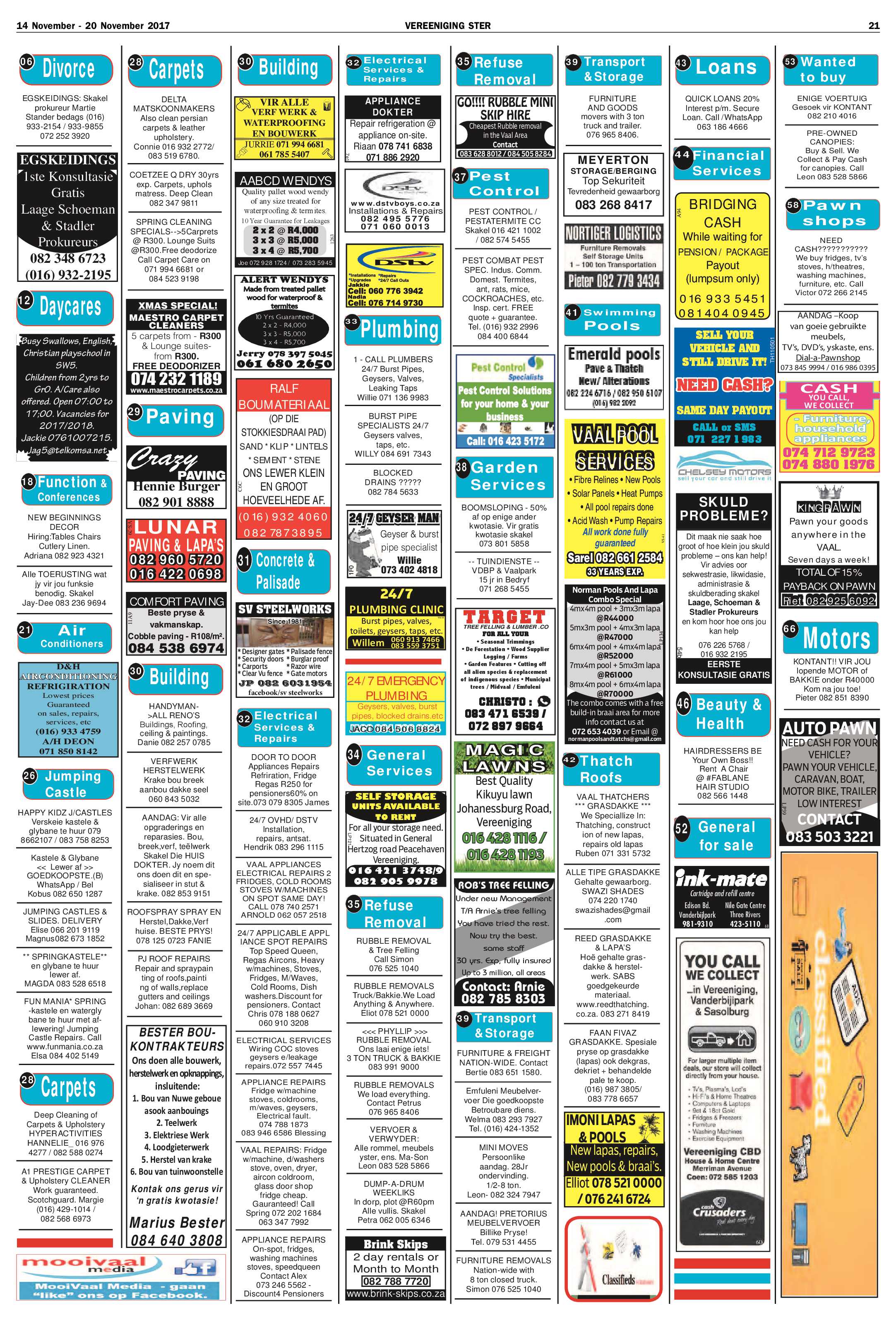 Vereeniging Ster 14 – 20 November 2017 page 21