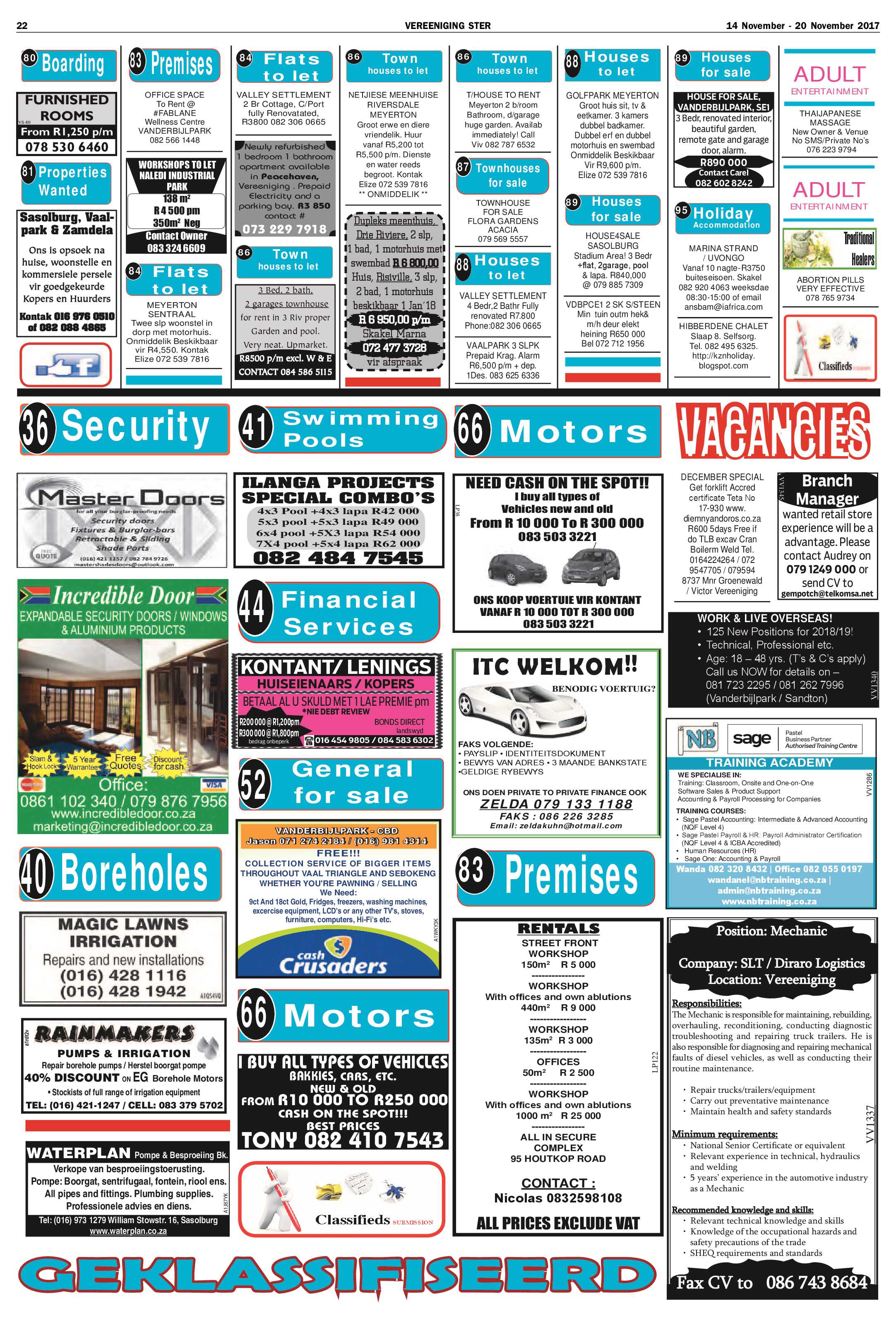 Vereeniging Ster 14 – 20 November 2017 page 22