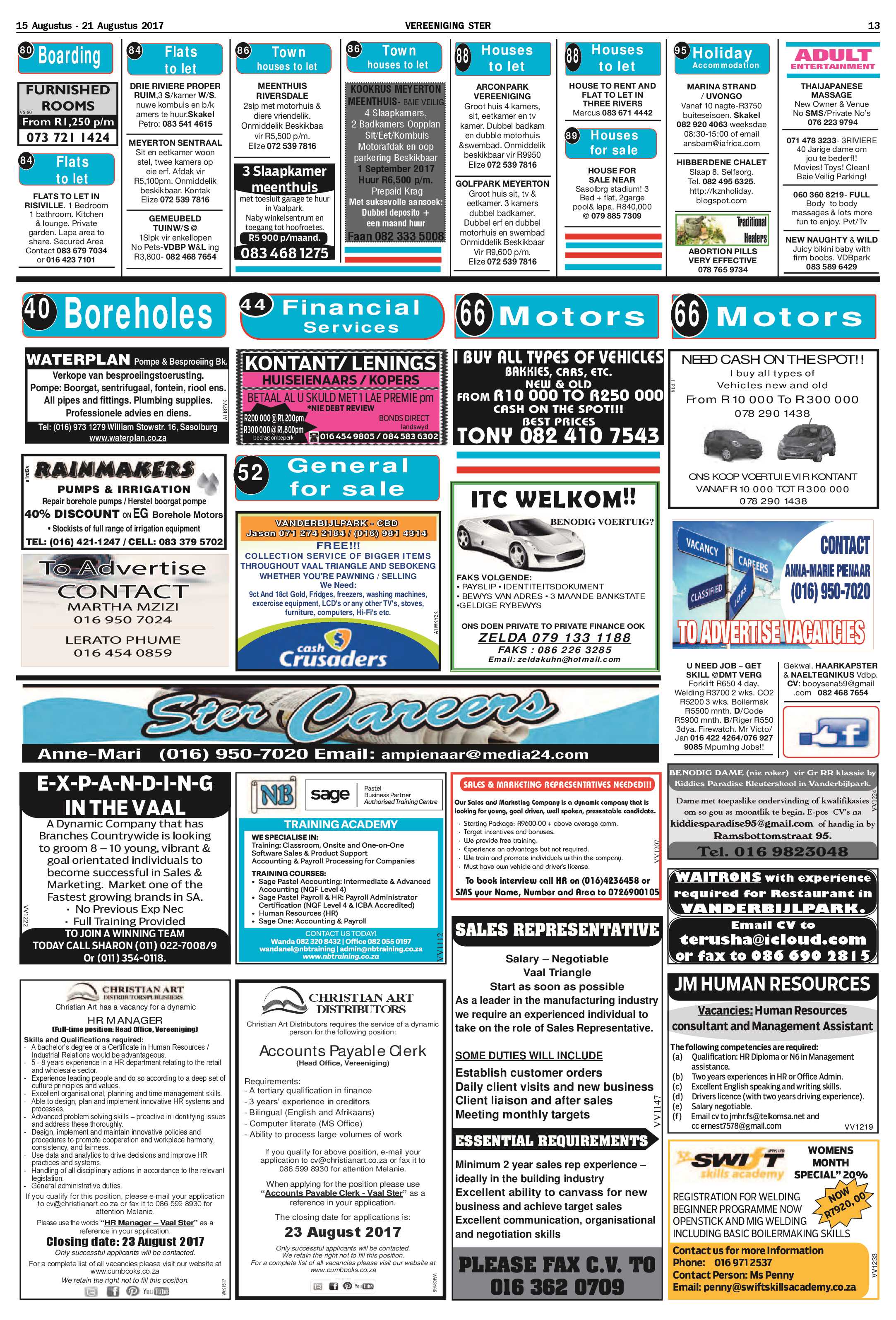 Vereeniging Ster 15 – 21 Augustus 2017 page 13