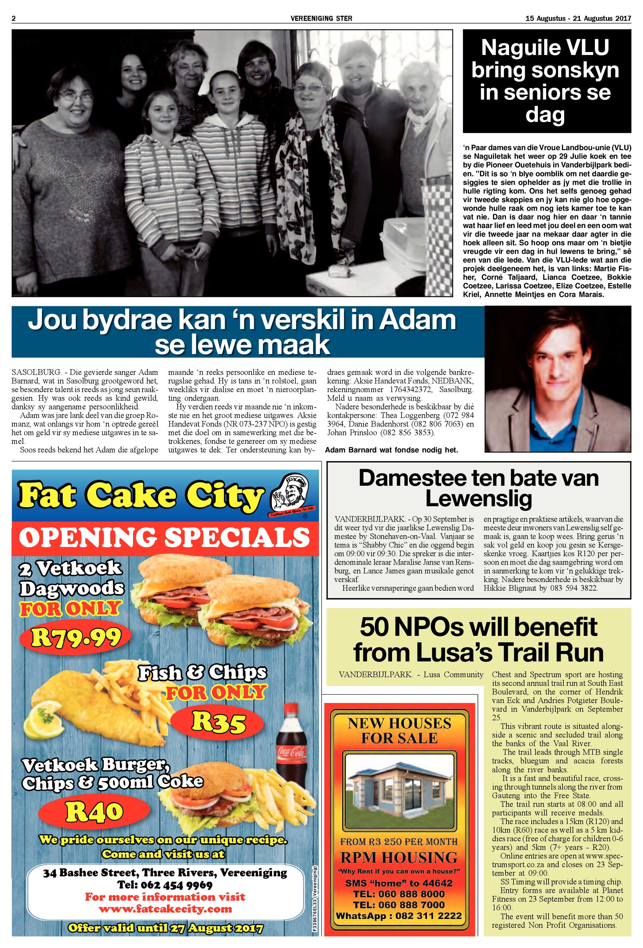 Vereeniging Ster 15 – 21 Augustus 2017 page 2