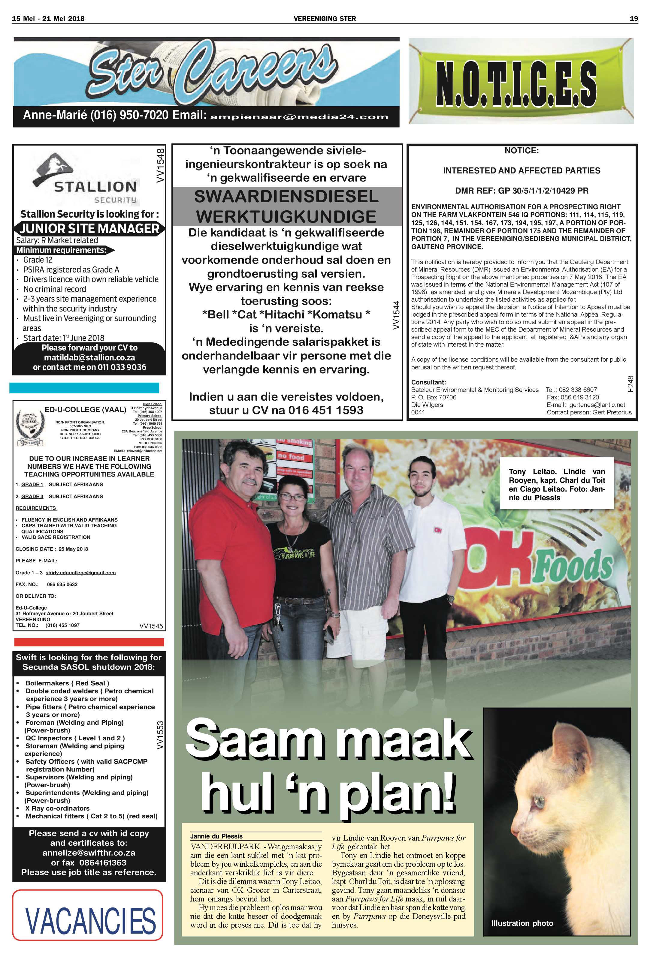 Vereeniging Ster 15 – 21 Mei 2018 page 19