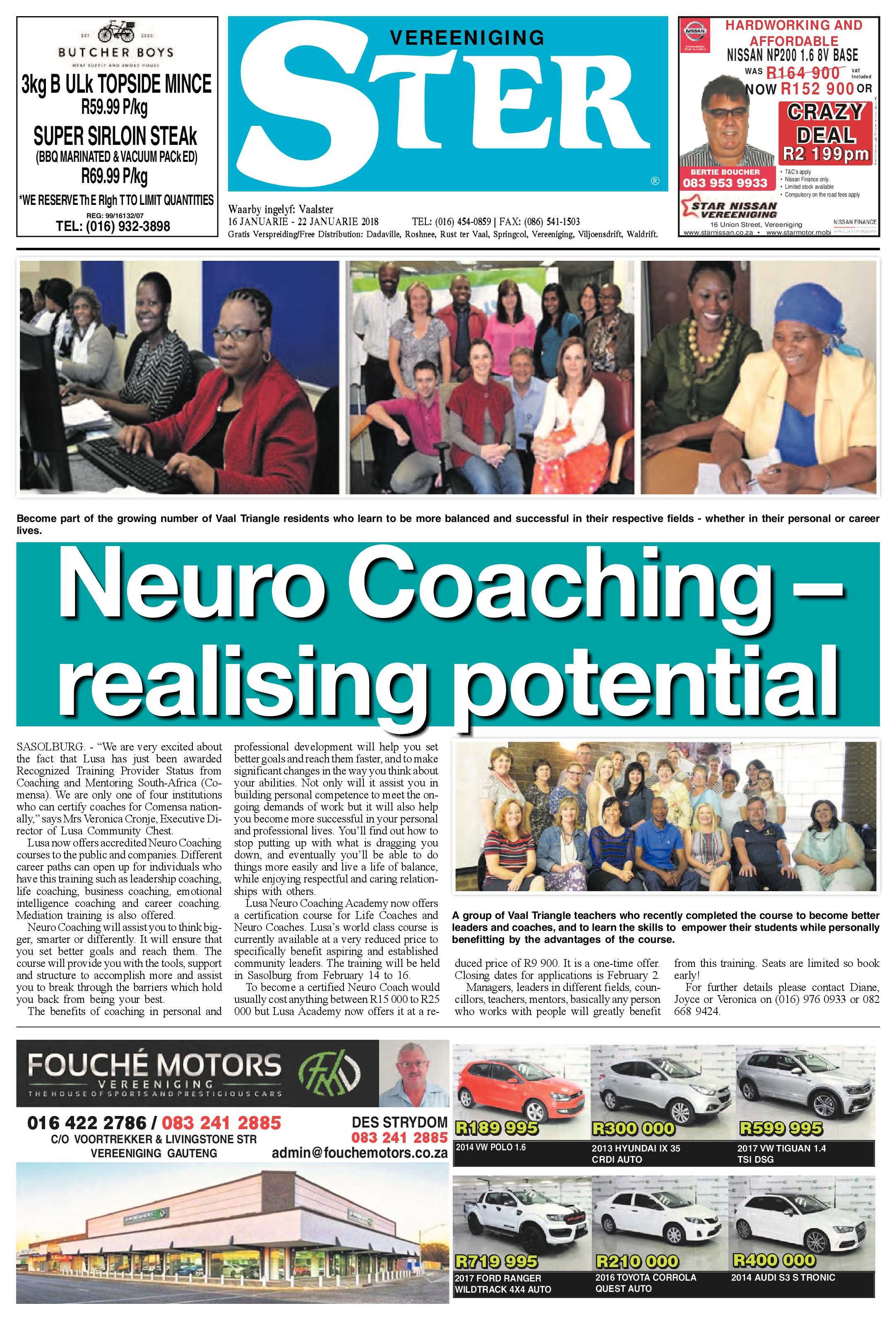 Vereeniging Ster 16 – 22 Januarie 2018 page 1