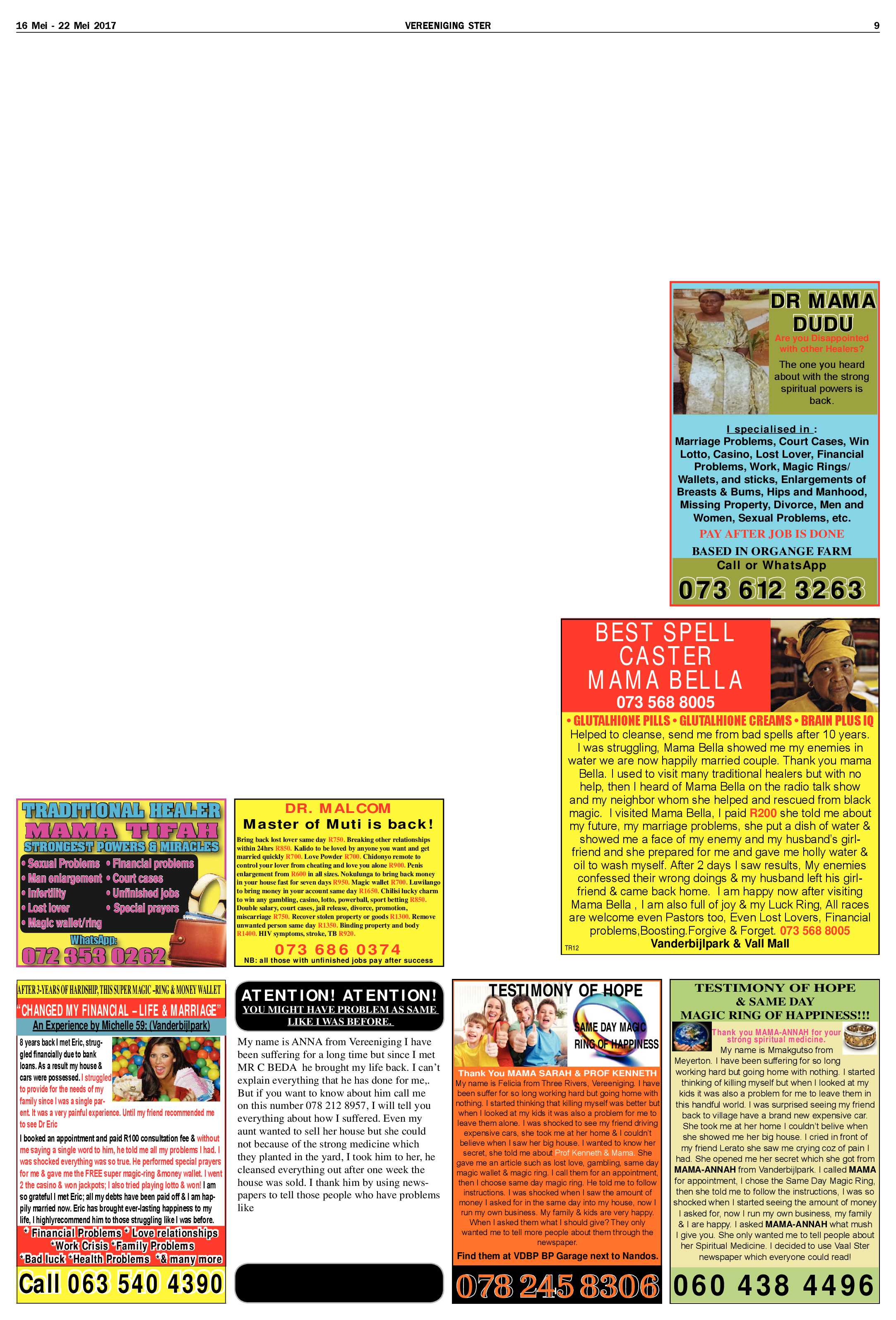 Vereeniging Ster 16 – 22 Mei 2017 page 9