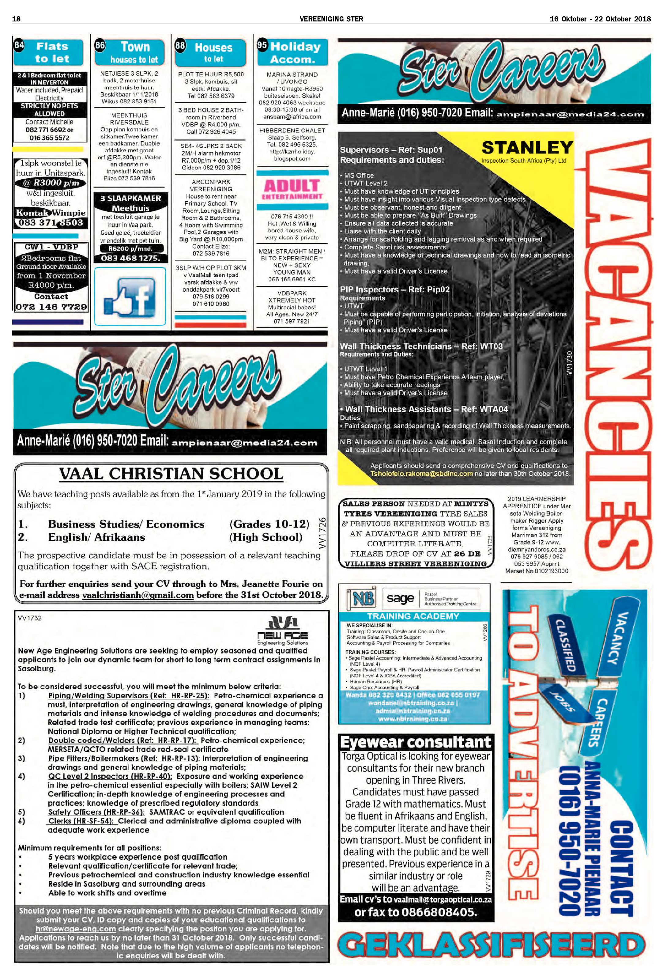 Vereeniging Ster 16 – 22 Oktober 2018 page 18