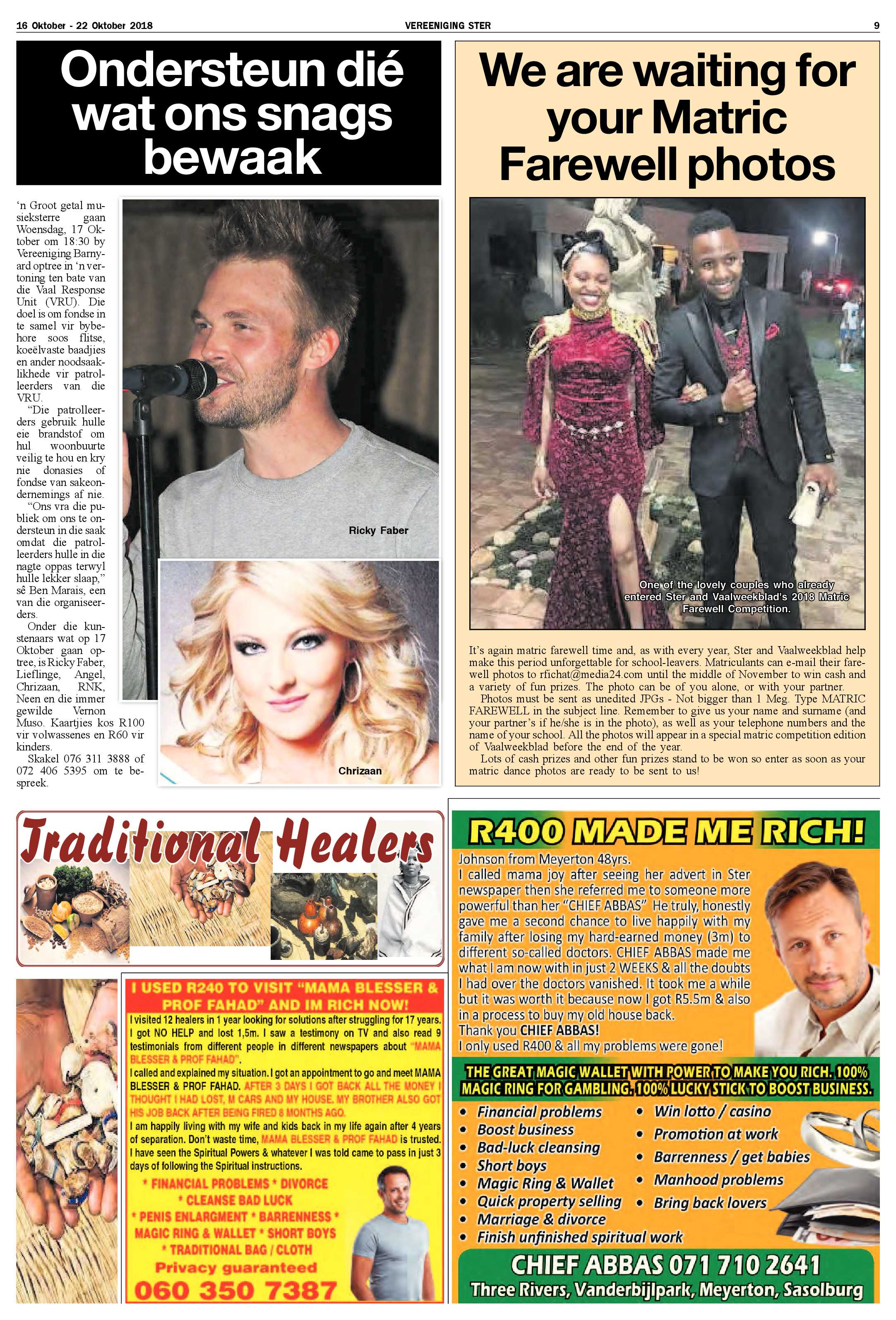 Vereeniging Ster 16 – 22 Oktober 2018 page 9