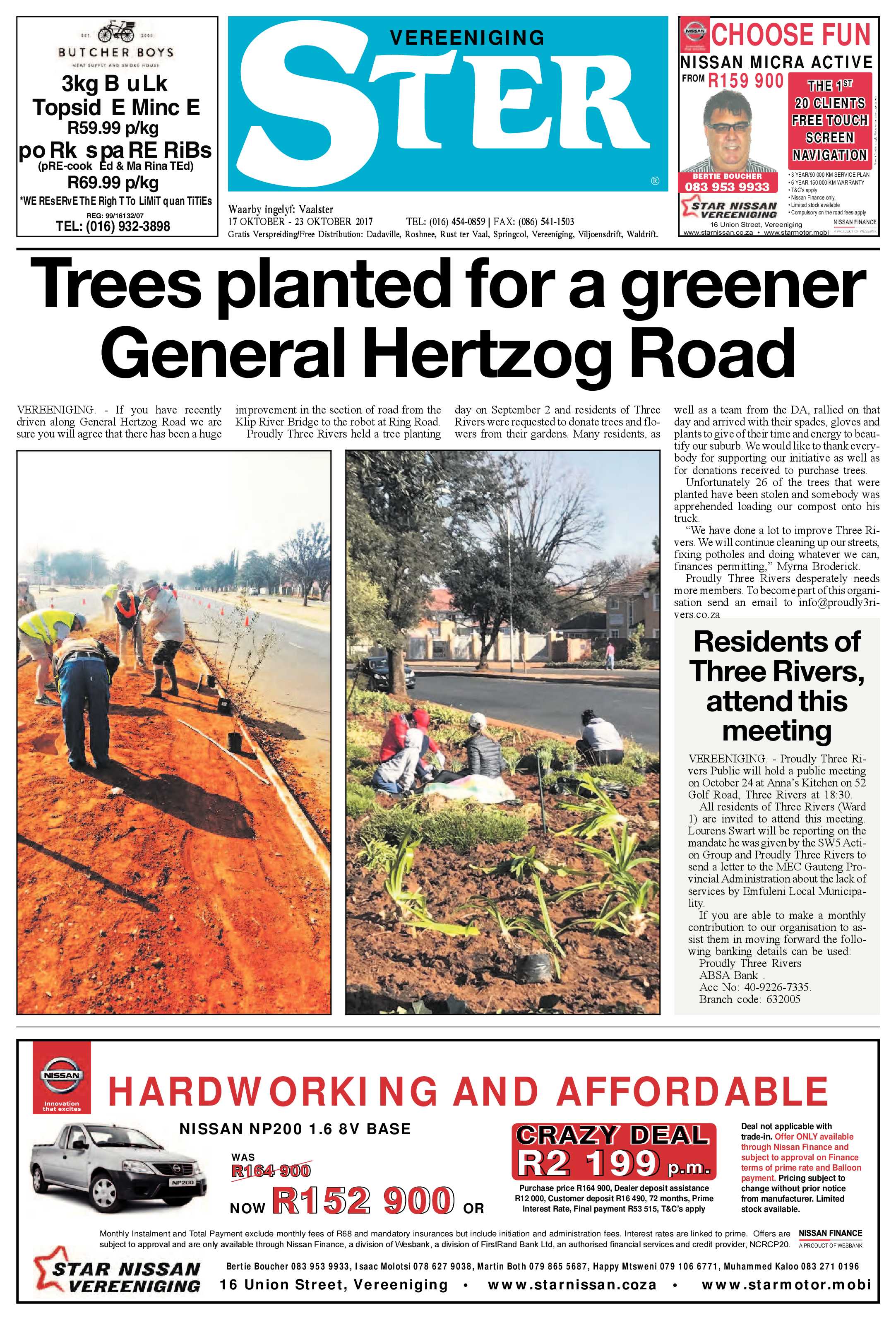 Vereeniging Ster 17 – 23 Oktober 2017 page 1