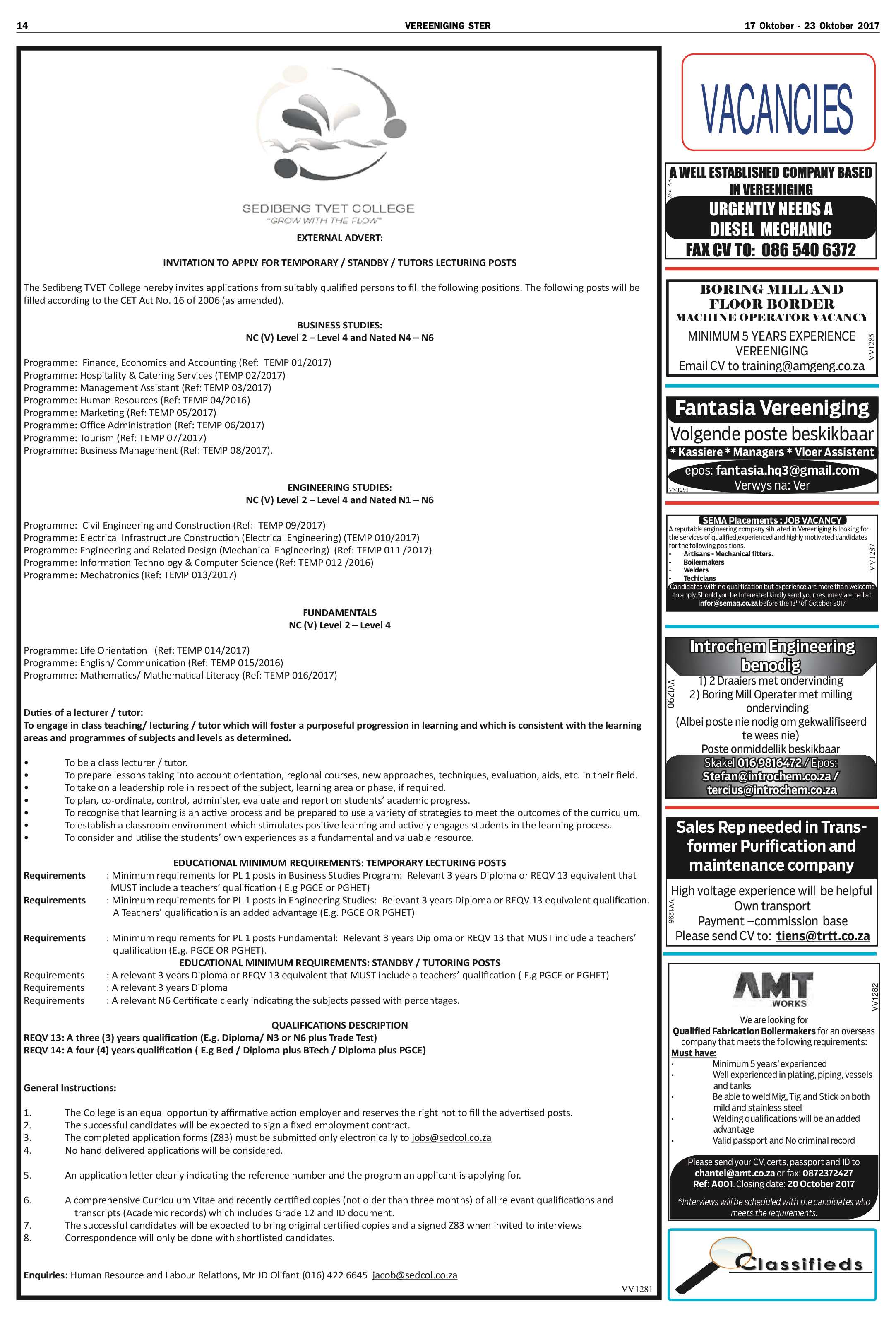 Vereeniging Ster 17 – 23 Oktober 2017 page 14