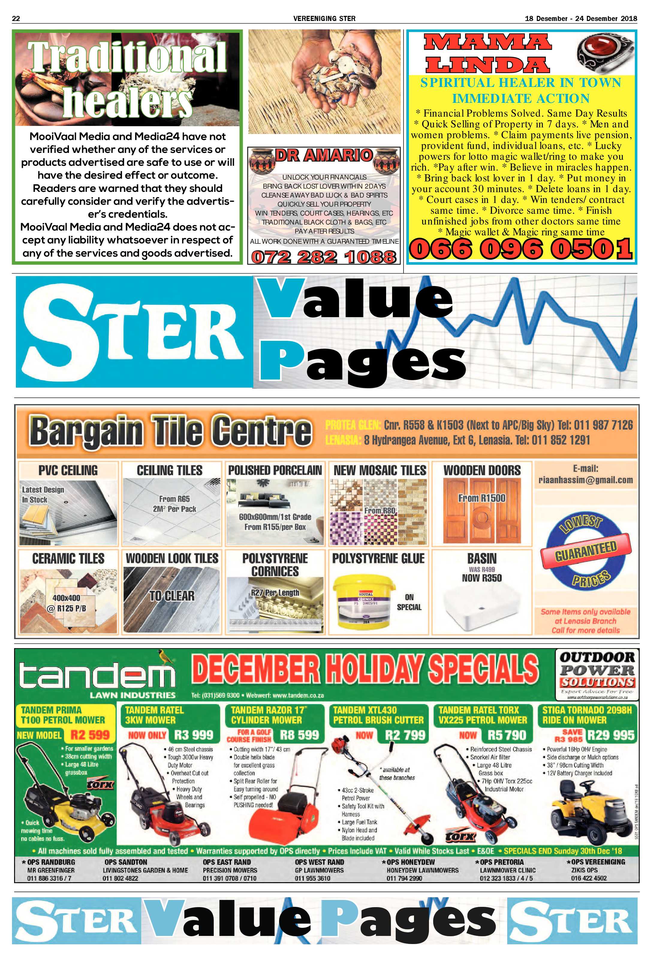 Vereeniging Ster 18 – 24 Desember 2018 page 16