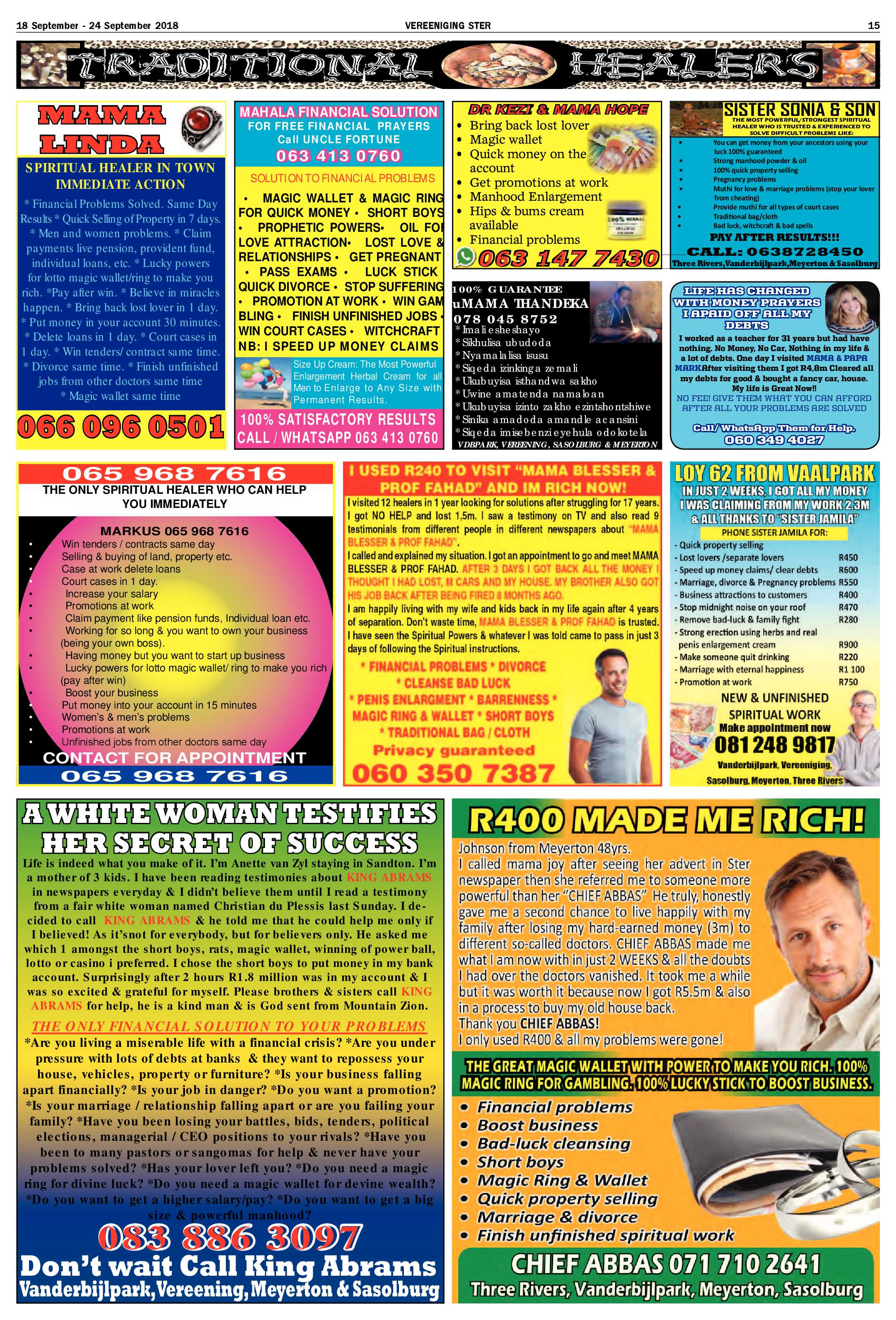 Vereeniging Ster 18 – 24 September 2018 page 15