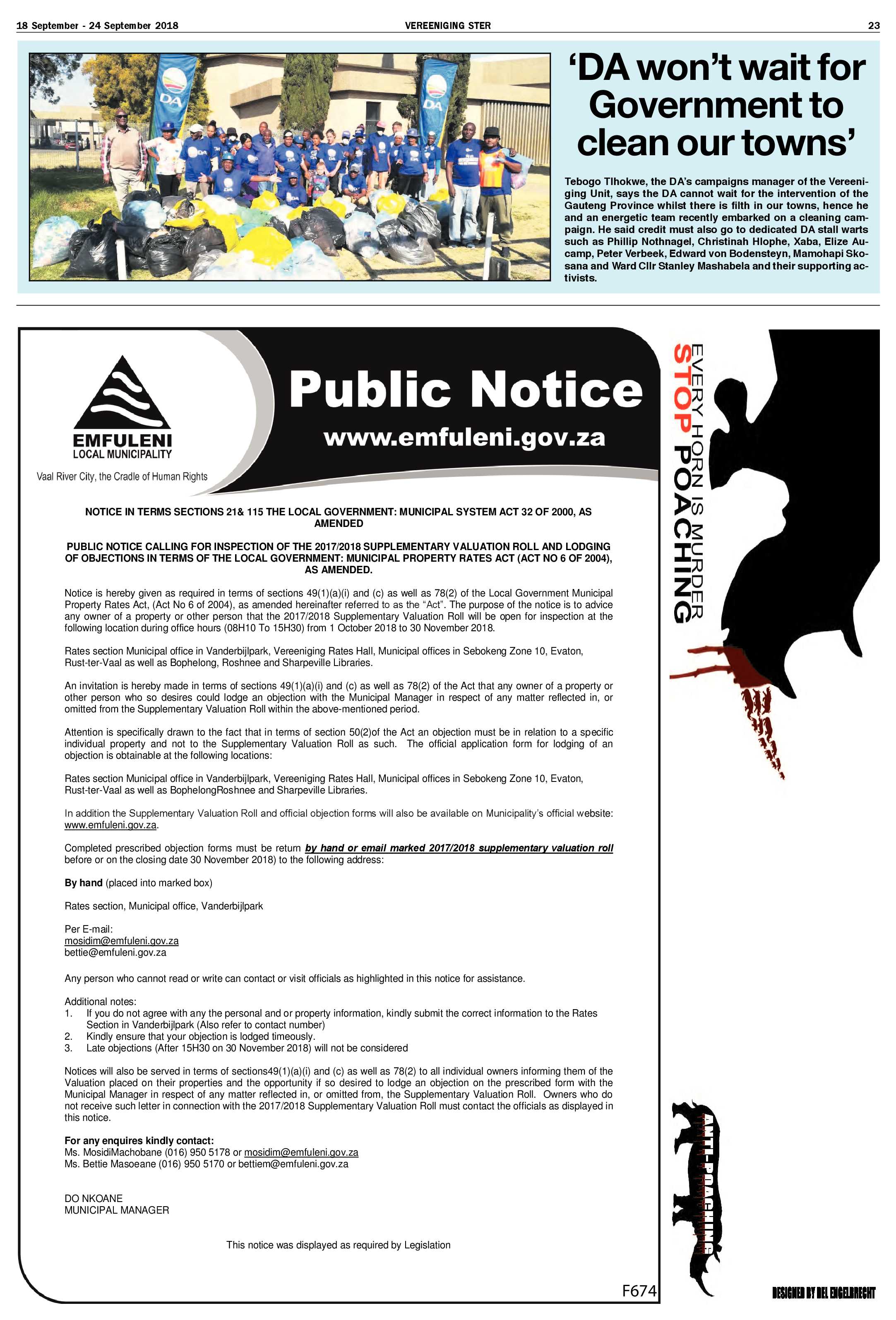 Vereeniging Ster 18 – 24 September 2018 page 23