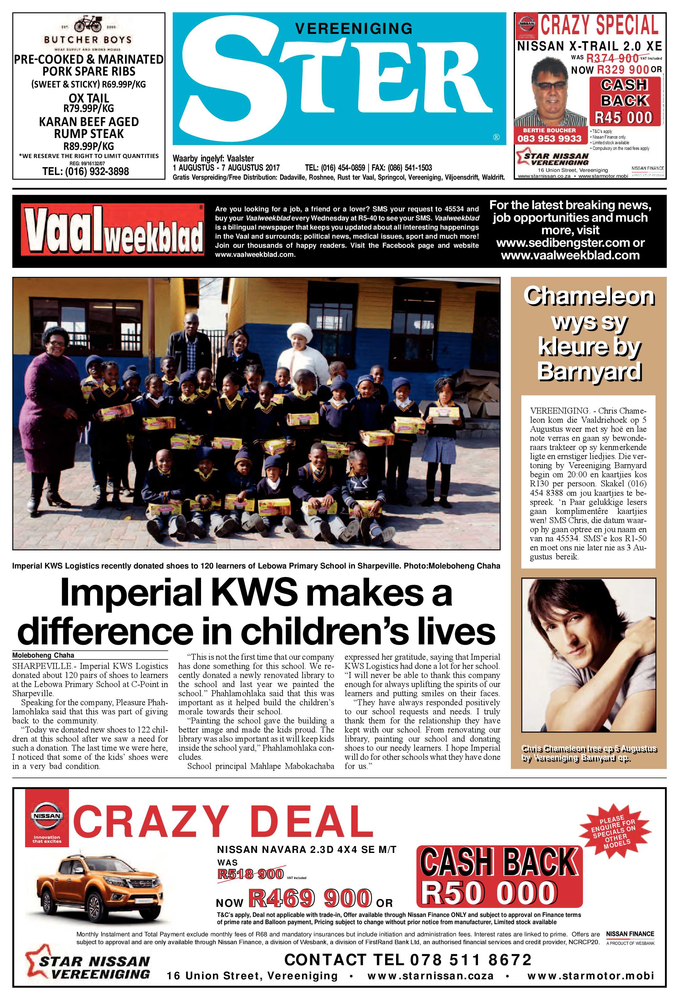 Vereeniging Ster 1 – 7 Augustus 2017 page 1