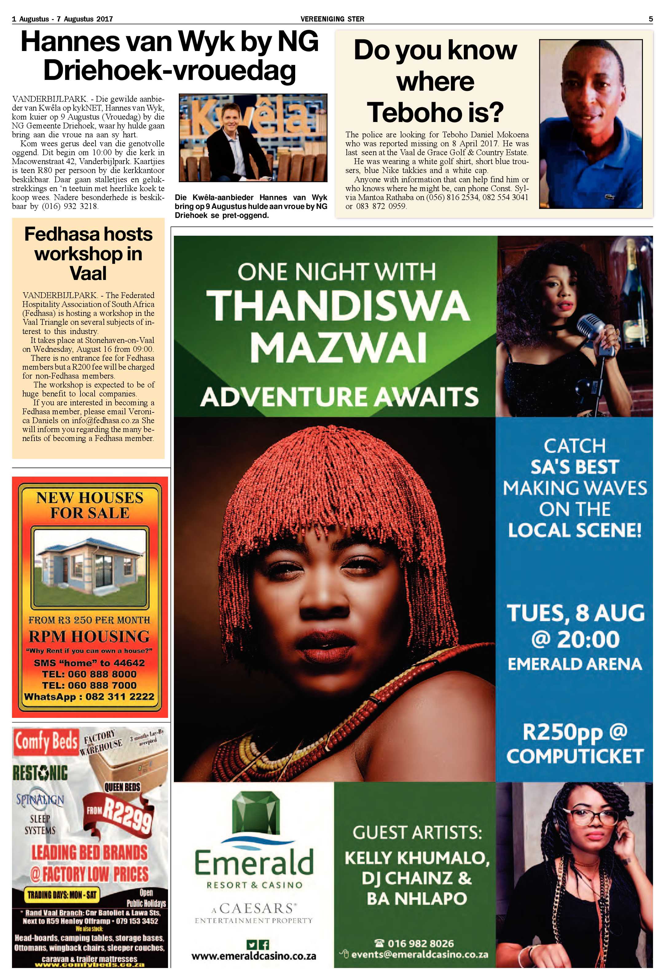 Vereeniging Ster 1 – 7 Augustus 2017 page 5